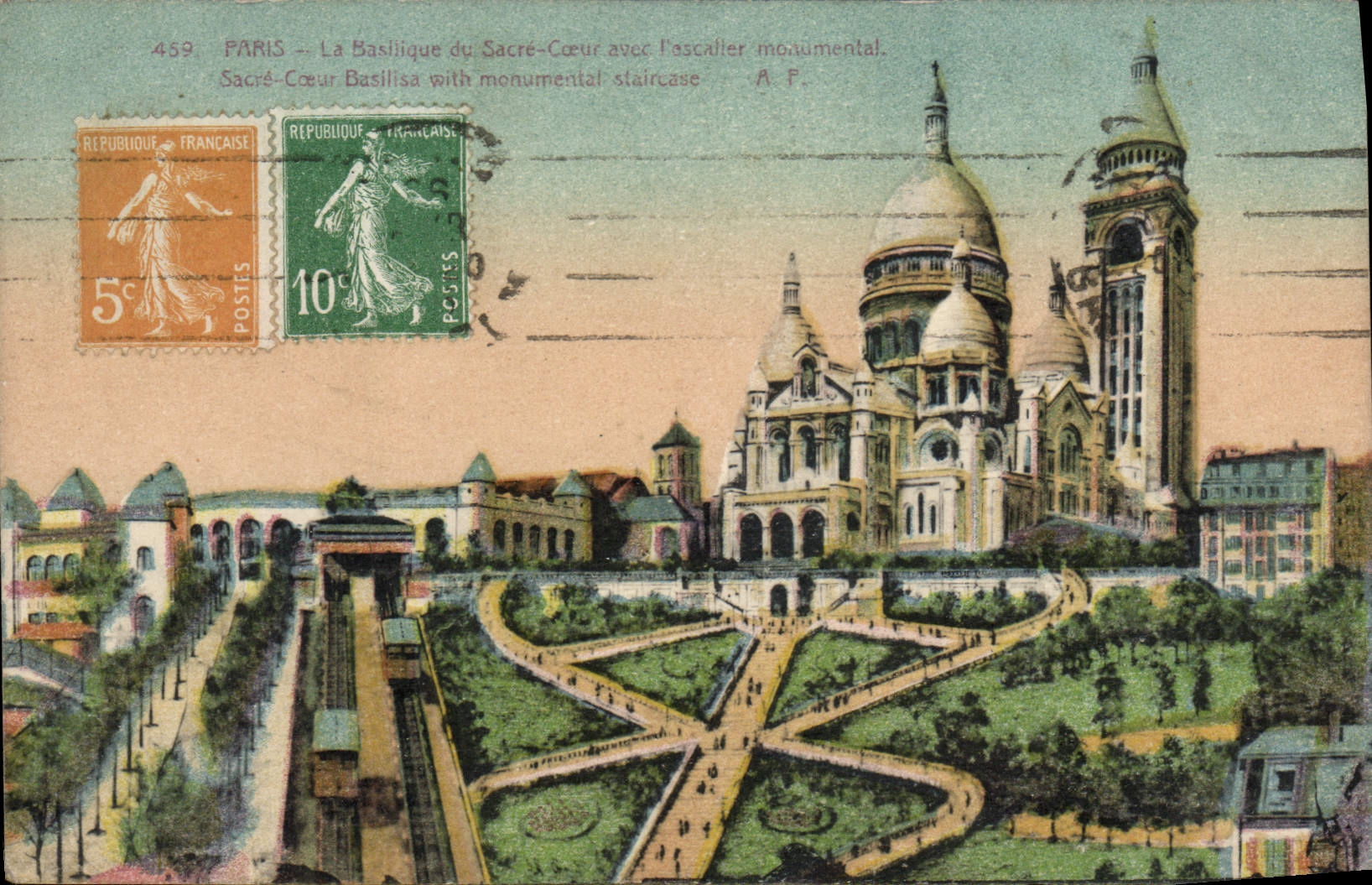 CPA Paris La Basilique du Sacre Coeur de Montmartre