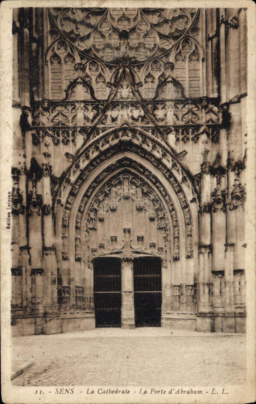 CPA Sens La Cathedrale La Porte D'Abrabam