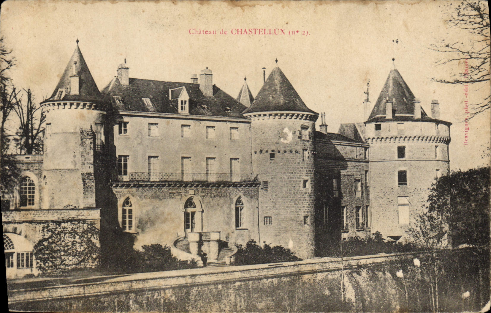 VINTAGE POSTCARD Castle De Chastellux