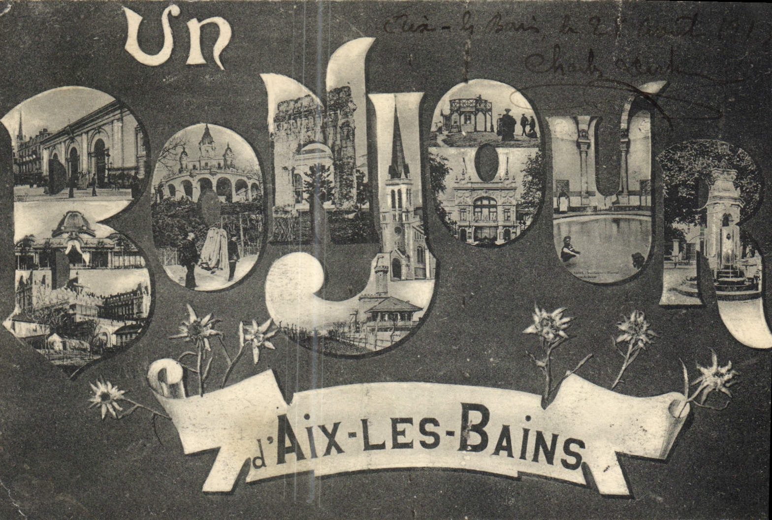 VINTAGE POSTCARD Aix Les Bains