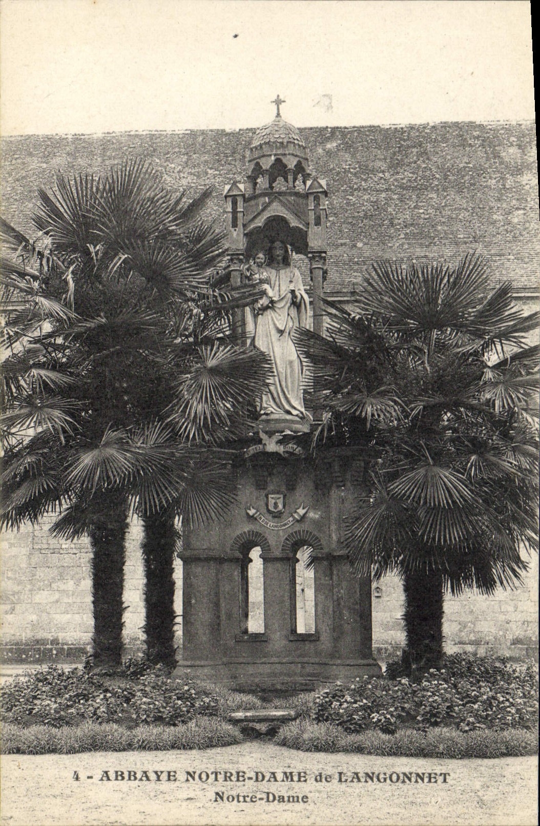 VINTAGE POSTCARD Abbey Notre Dame De Langonnet