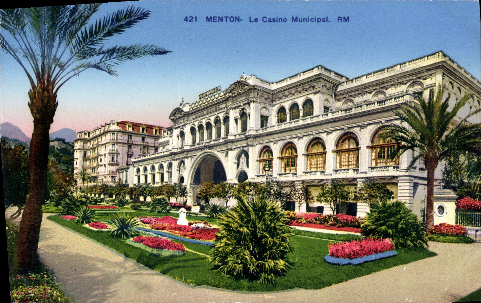 CPA Menton Le Casino Municipal