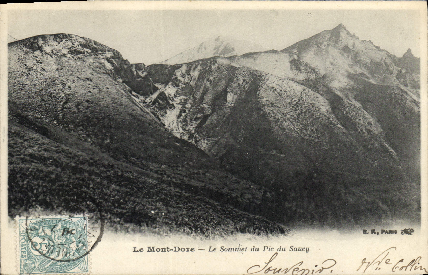 CPA Le Mont Dore Le Sommet Du Pic Du Saucy