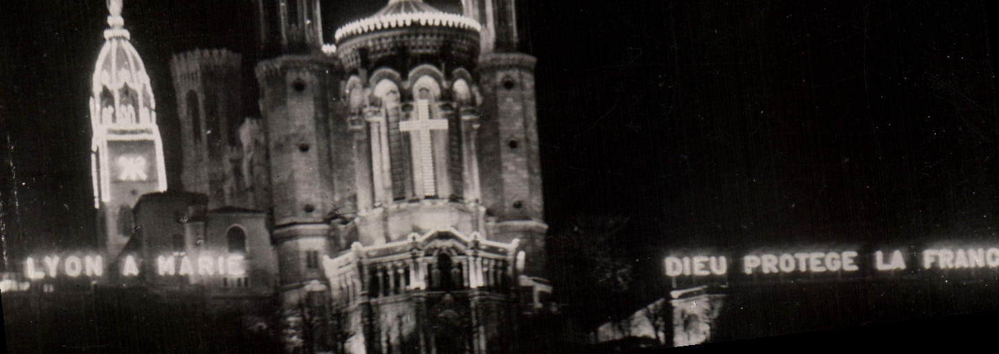 MODERN CARD Lyon Basilica of Notre Dame de Fourviere