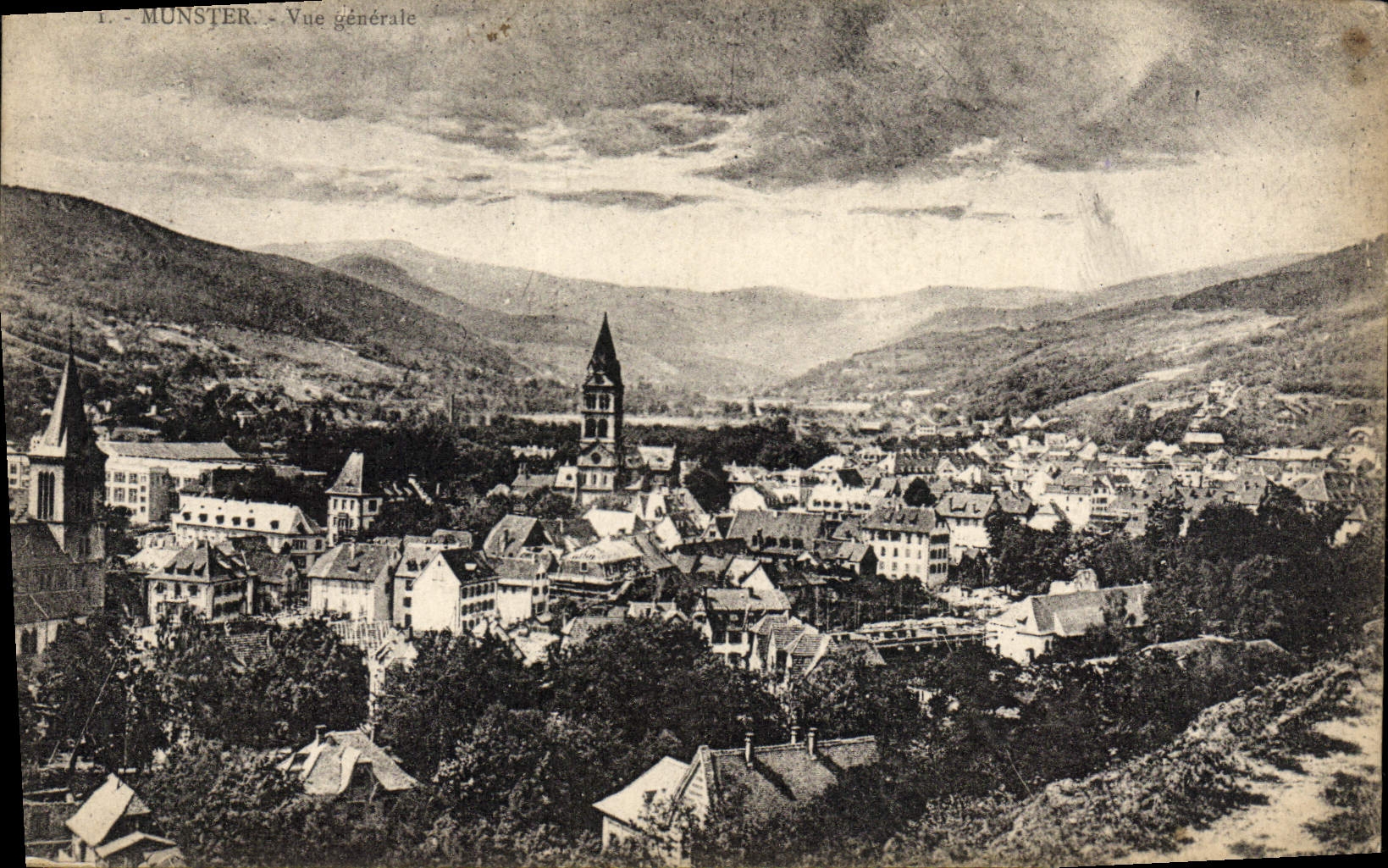 VINTAGE POSTCARD Munster View