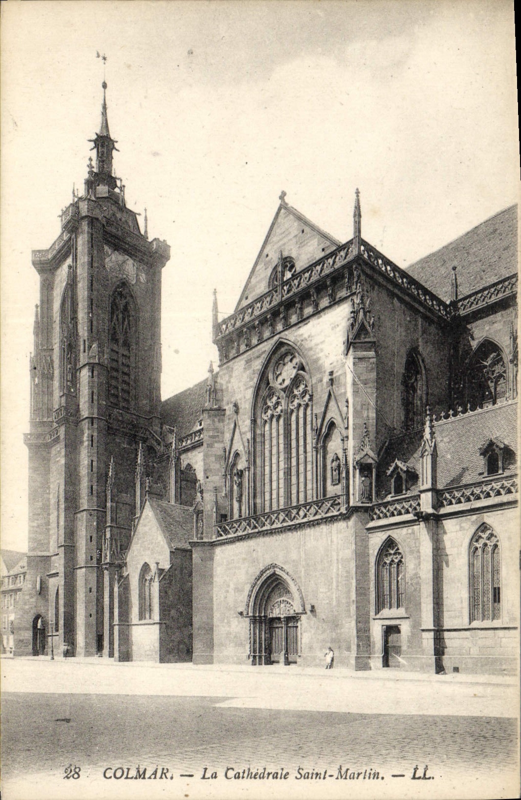 VINTAGE POSTCARD Colmar the Cathedral Holy Martin