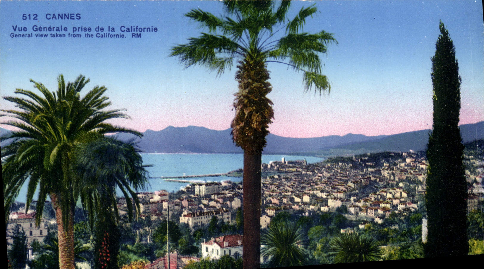 CPA Cannes Vue Generale Prise De La Californie