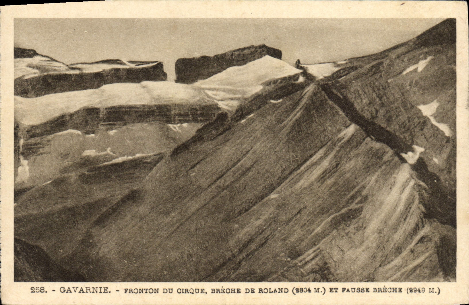CPA Gavarnie Fronton Du Cirque Breche De Roland et fausse breche