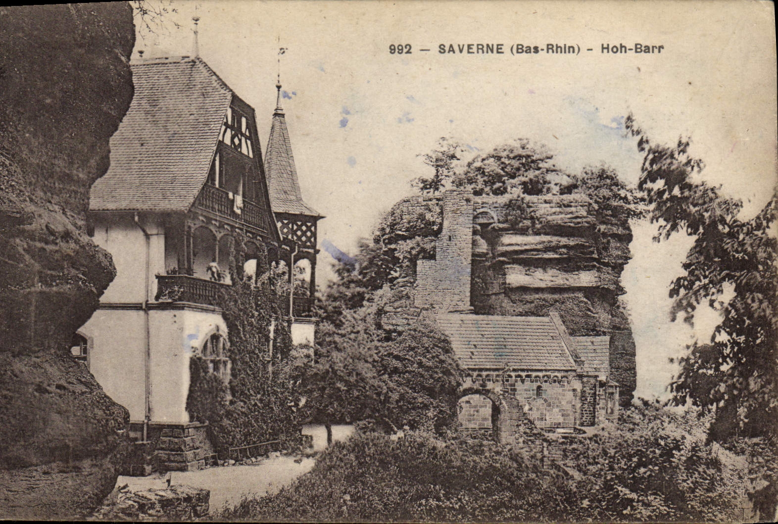 VINTAGE POSTCARD Saverne Hoh Barr