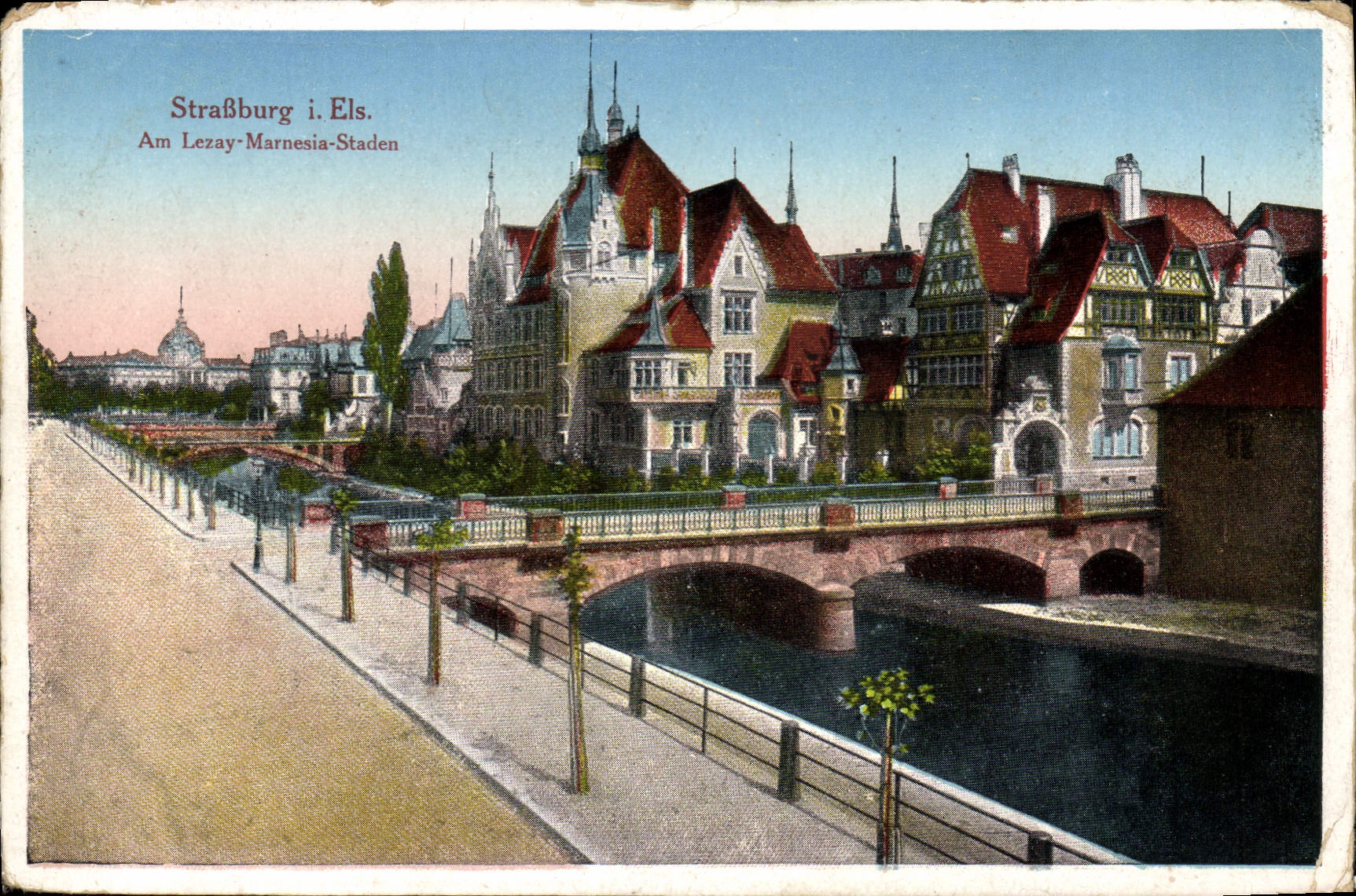 VINTAGE POSTCARD Strasburg