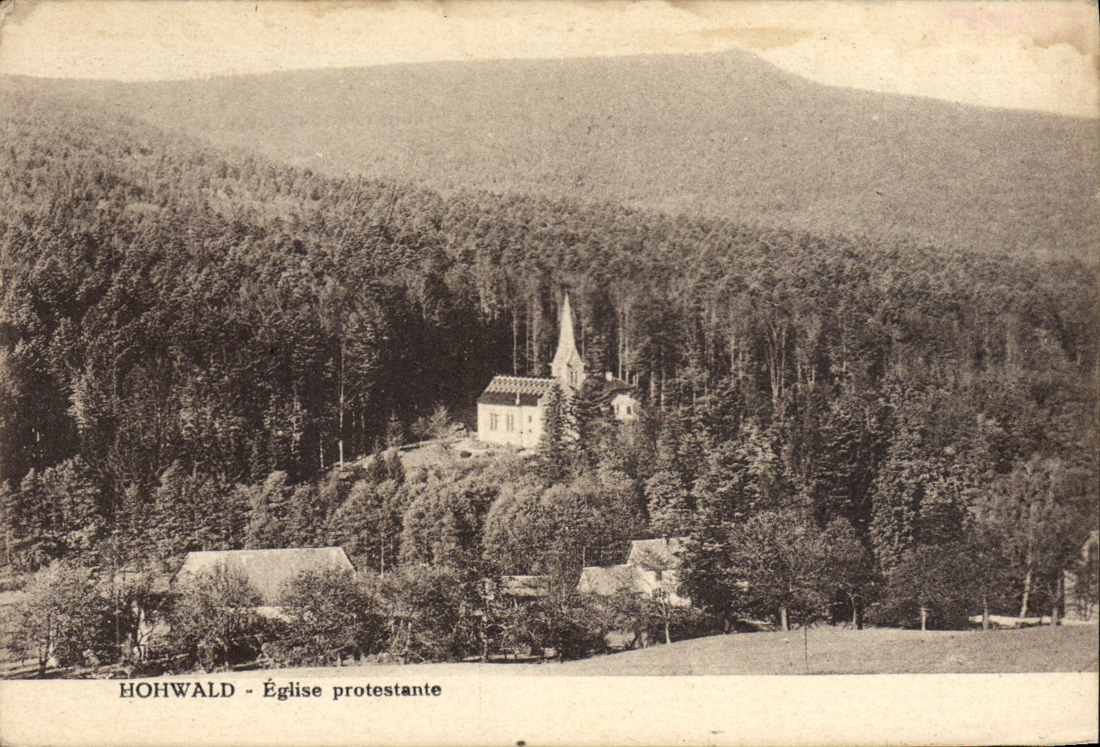 VINTAGE POSTCARD Hohwald Protestant Church