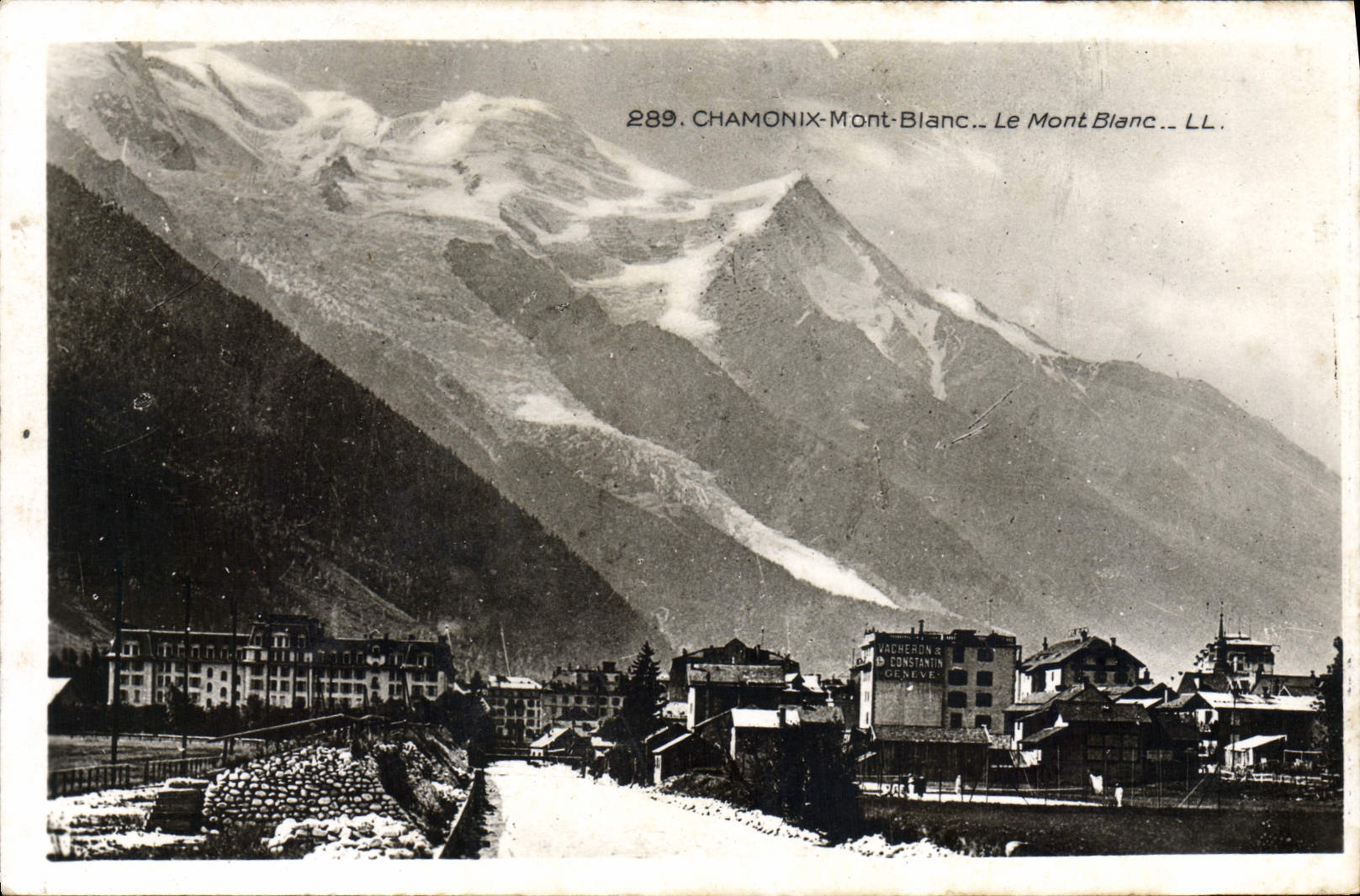 VINTAGE POSTCARD Chamonix Mont Blanc Mont Blanc