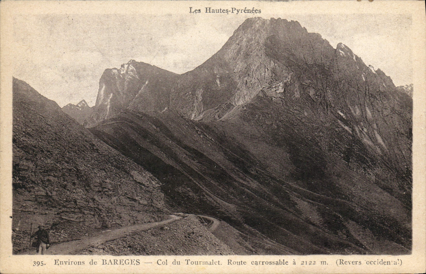 VINTAGE POSTCARD Surroundings of Bareges Collar Of Tourmalet Motor-road