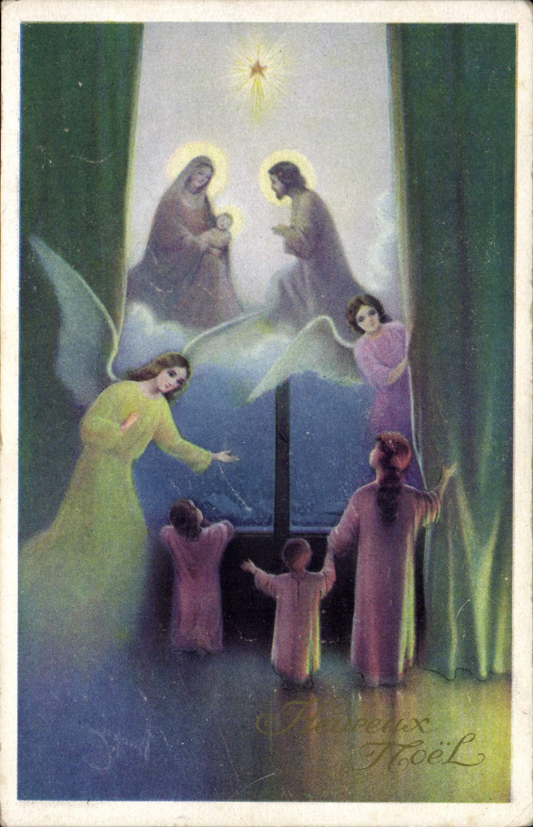 VINTAGE POSTCARD Christmas