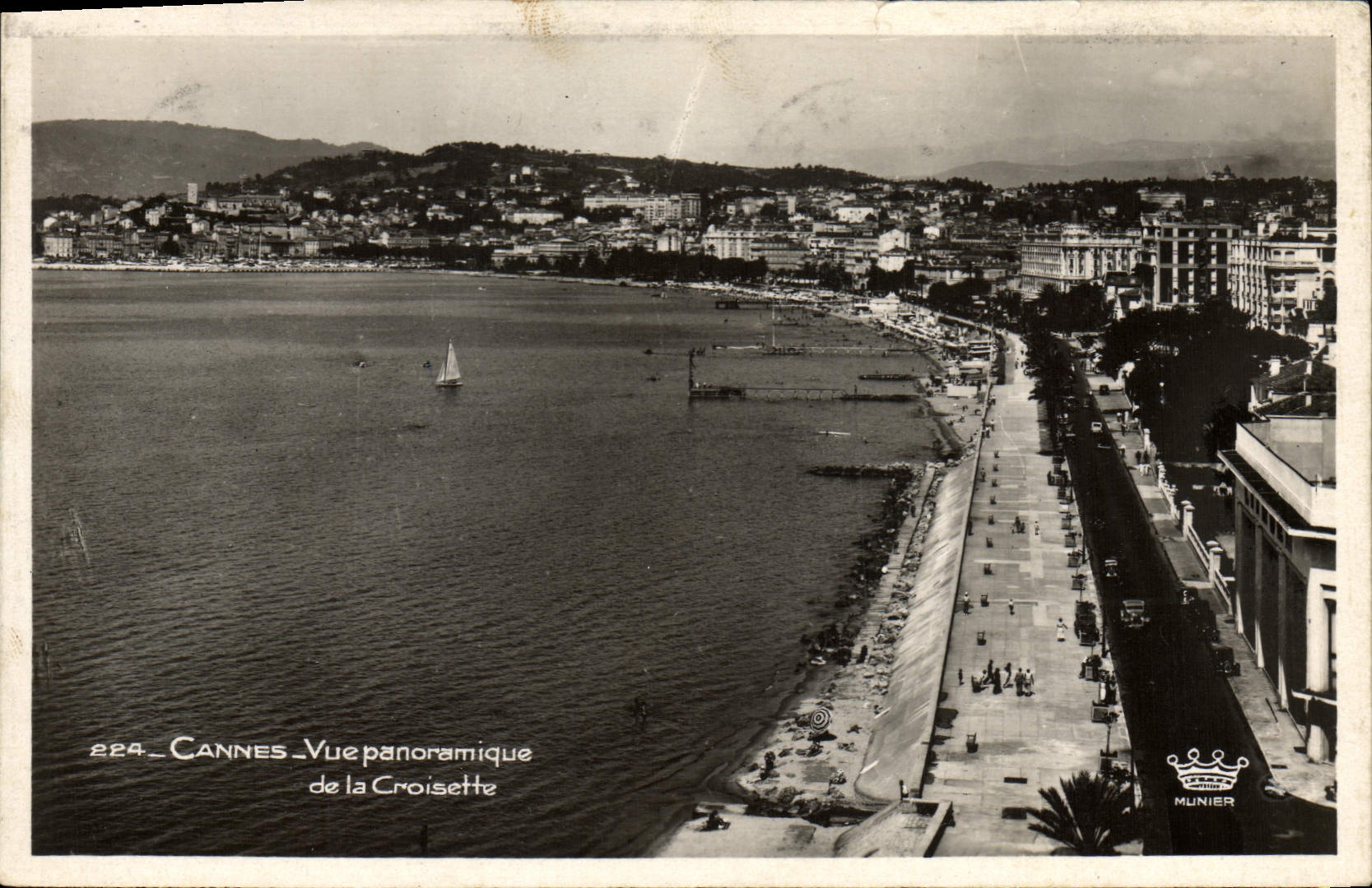 CPA Cannes Vue Panoramique De La Croisette
