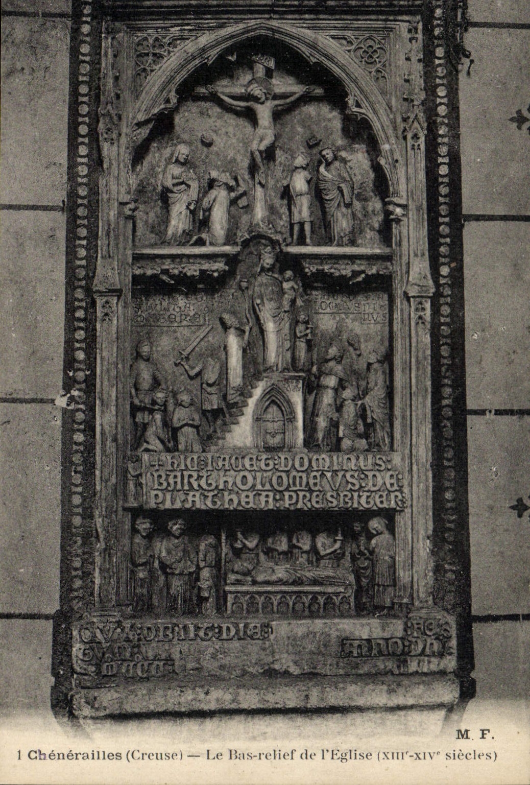 CPA Chenerailles Le Bas Relief De I'Eglise