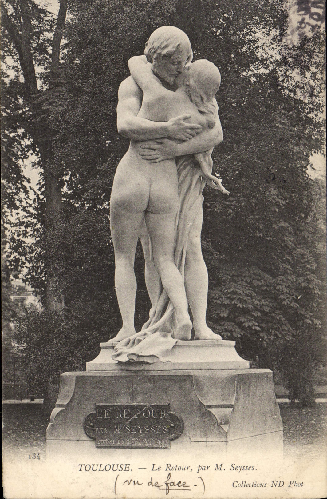 VINTAGE POSTCARD Toulouse Relour By Mr. Seysses