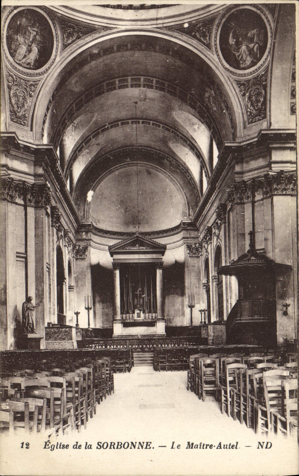 CPA Eglise De La Sorbonne Le Maitre Autel