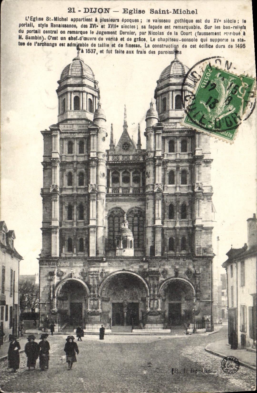 CPA Dijon Eglise Saint Michel