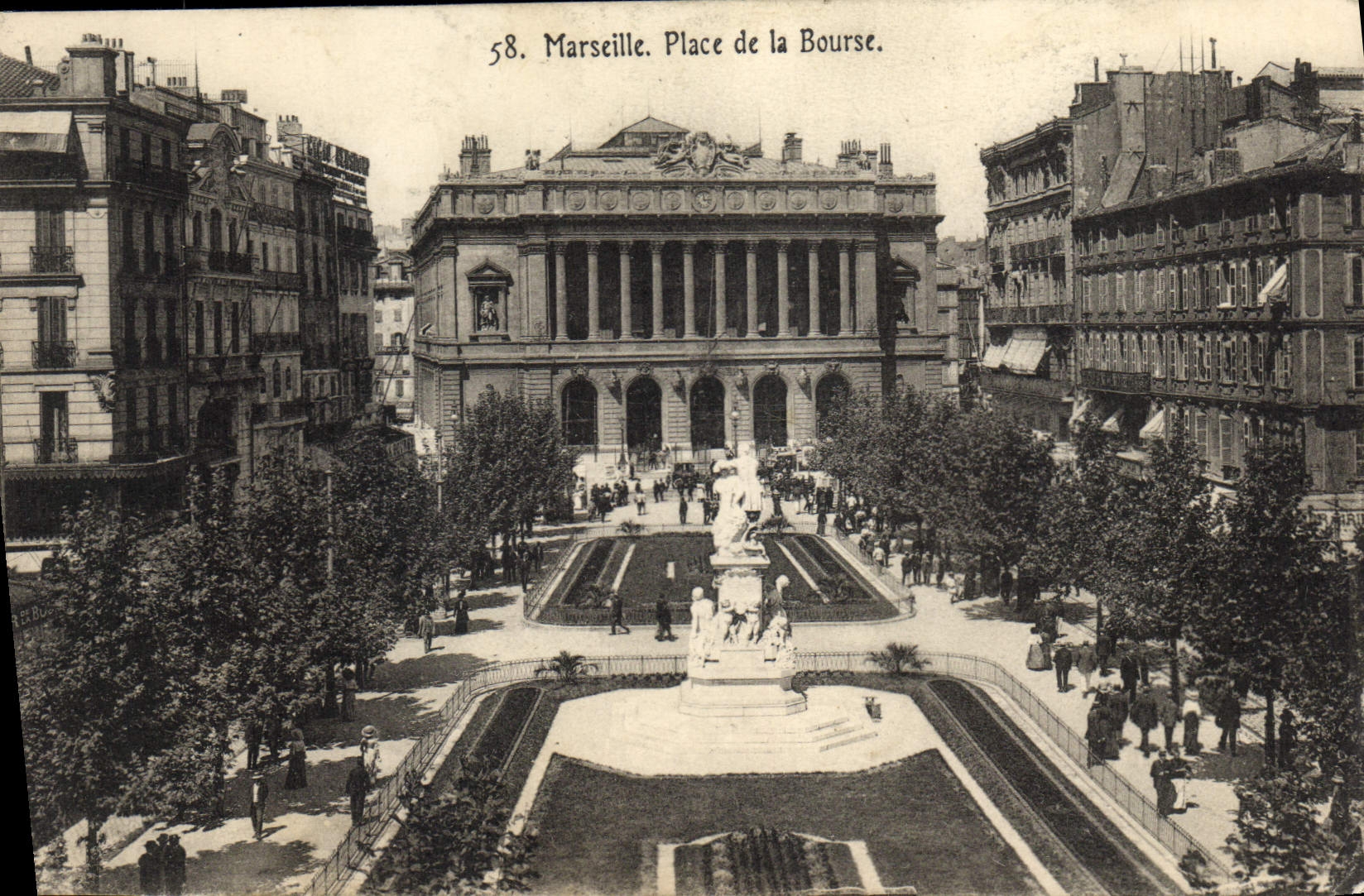 CPA Marseille Place De La Bourse