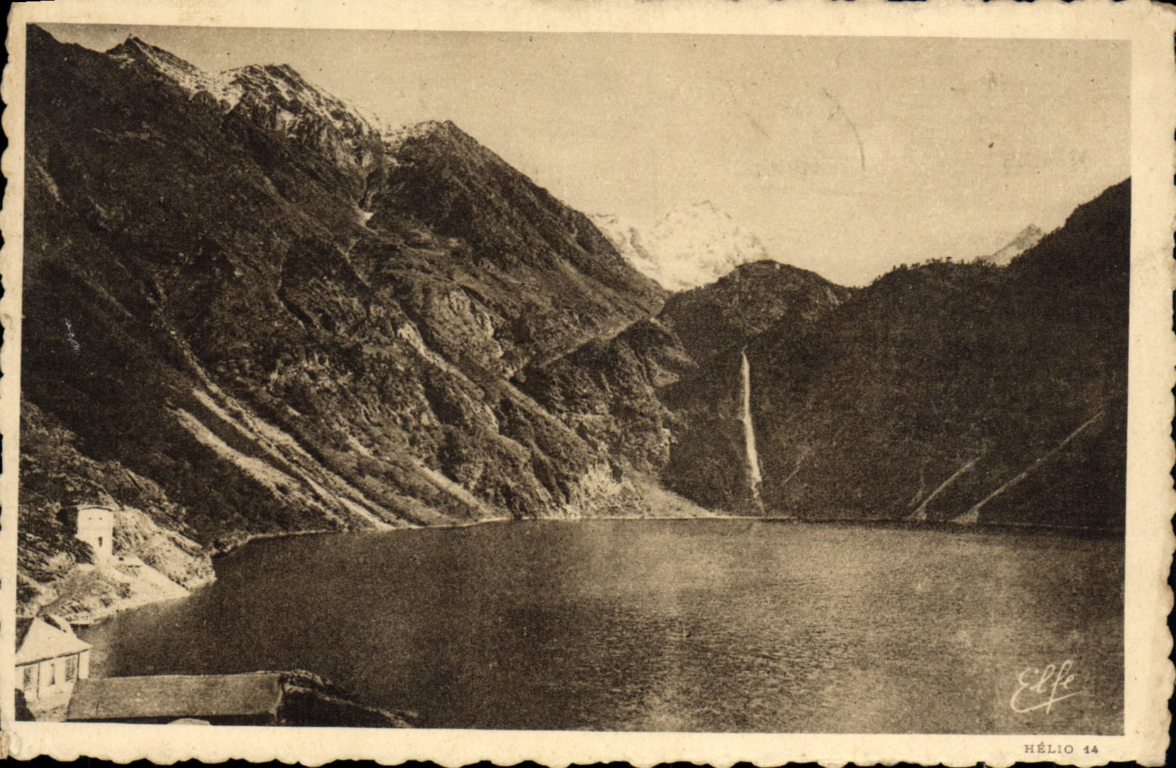 VINTAGE POSTCARD Pyreenns Ocean Luchon Lake Oo