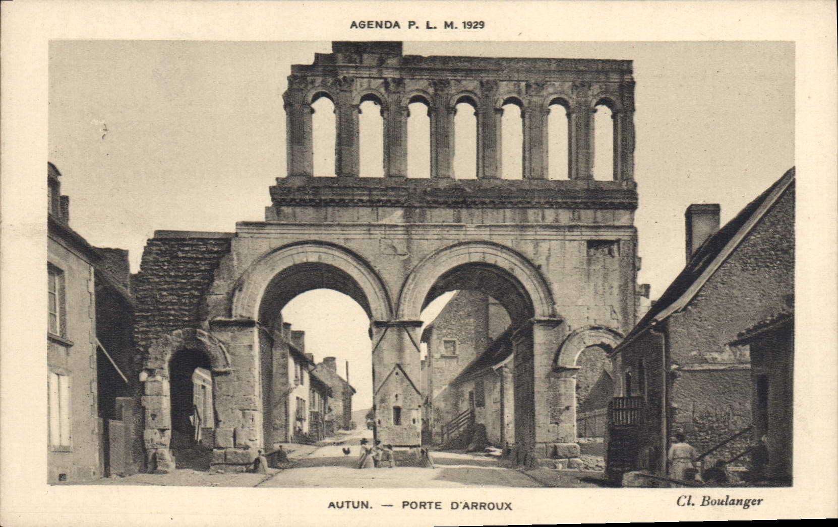 VINTAGE POSTCARD Autun Carries D' Arroux