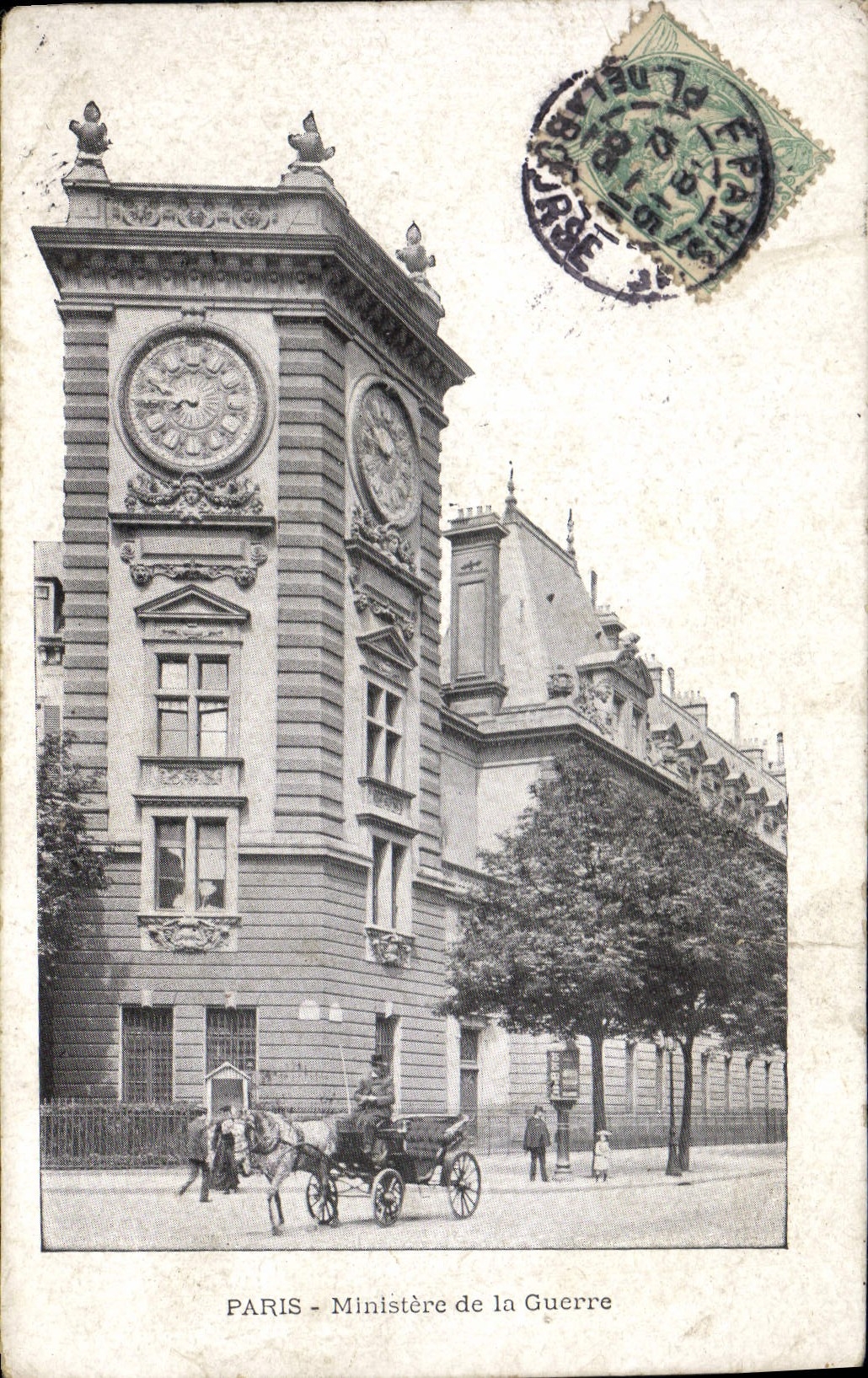 CPA Paris Ministere De La Guerre