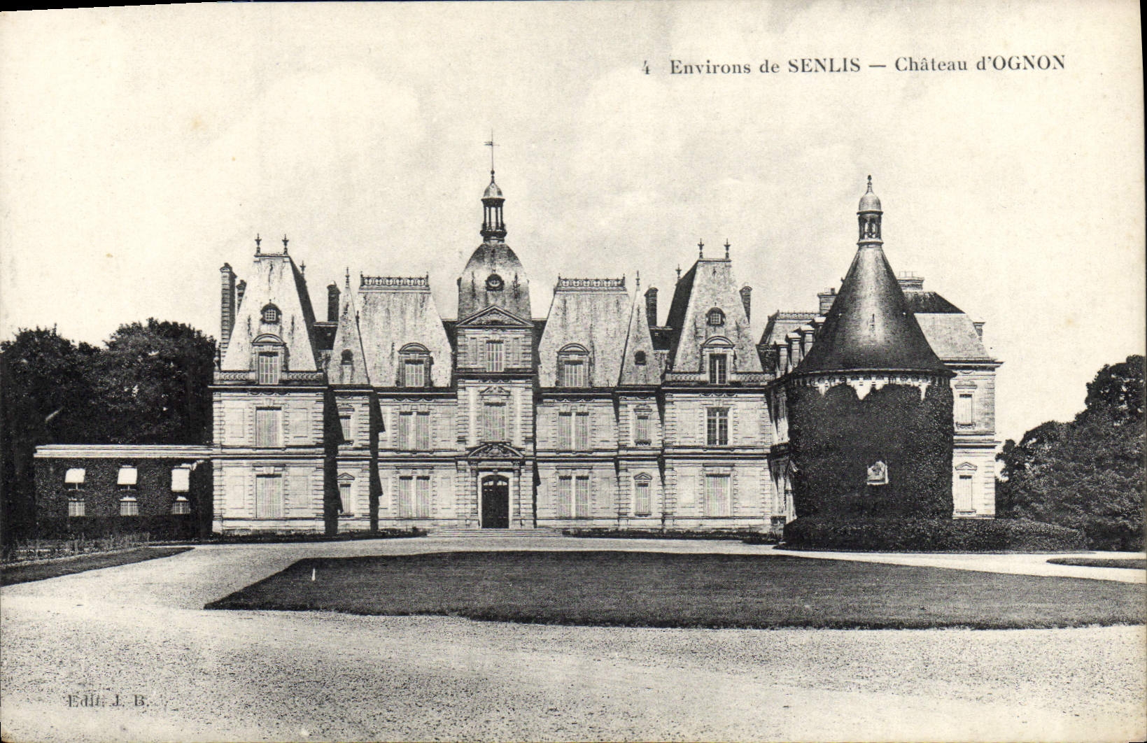 VINTAGE POSTCARD Surroundings De Senlis Castle D' Ognon