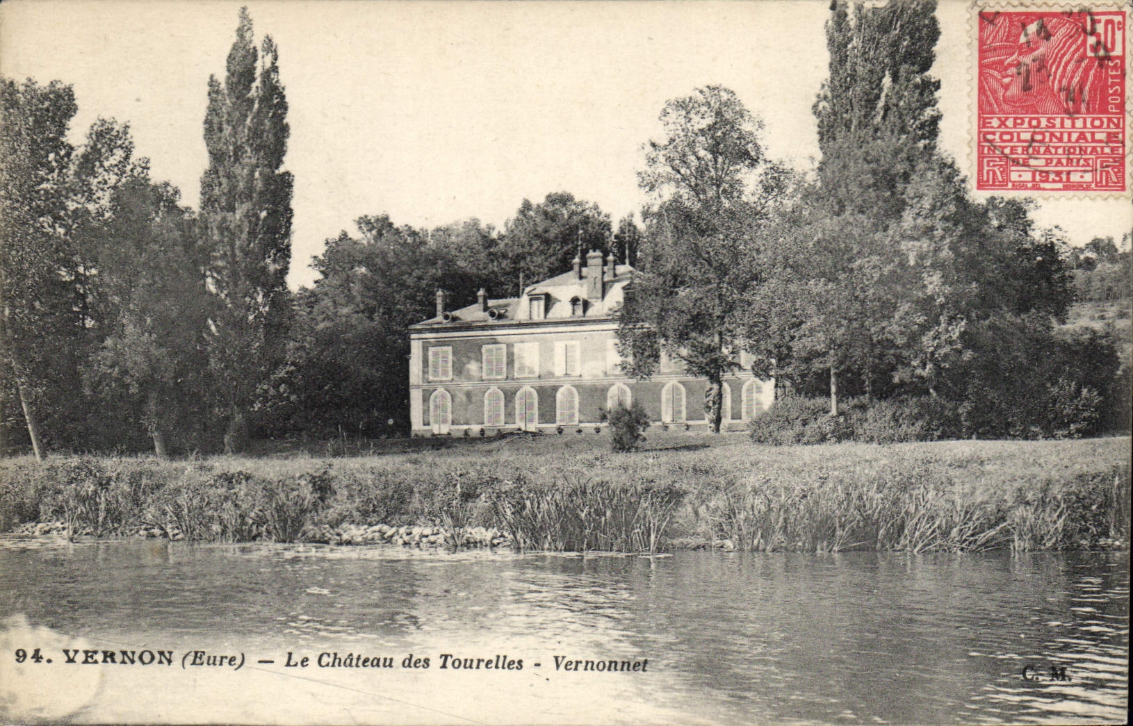 CPA Vernon Le Chateau Des Tourelles Vernonnet