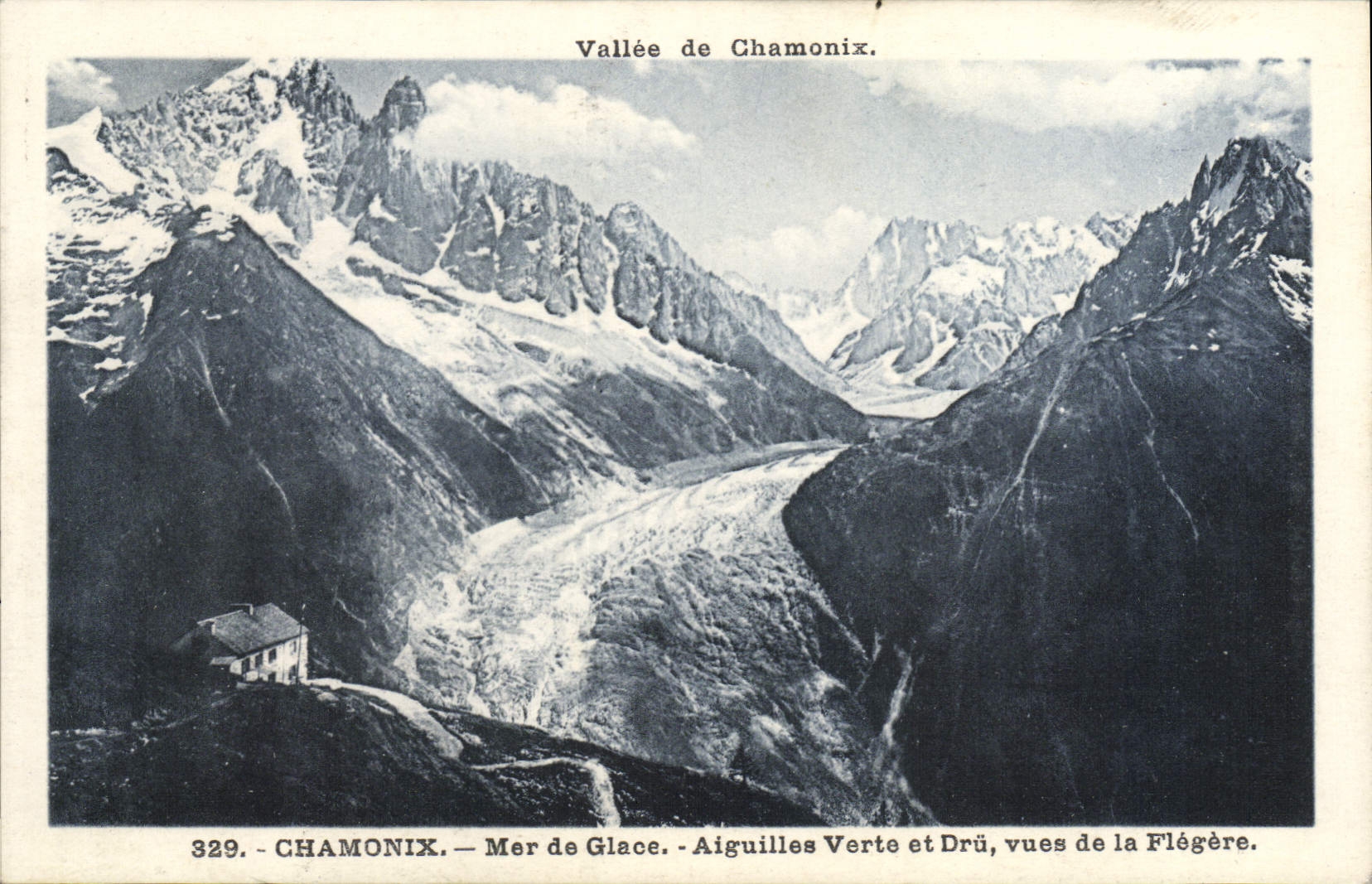 VINTAGE POSTCARD Chamonix Sea Of Ice Needles Green And Thick Sights Of Flegere