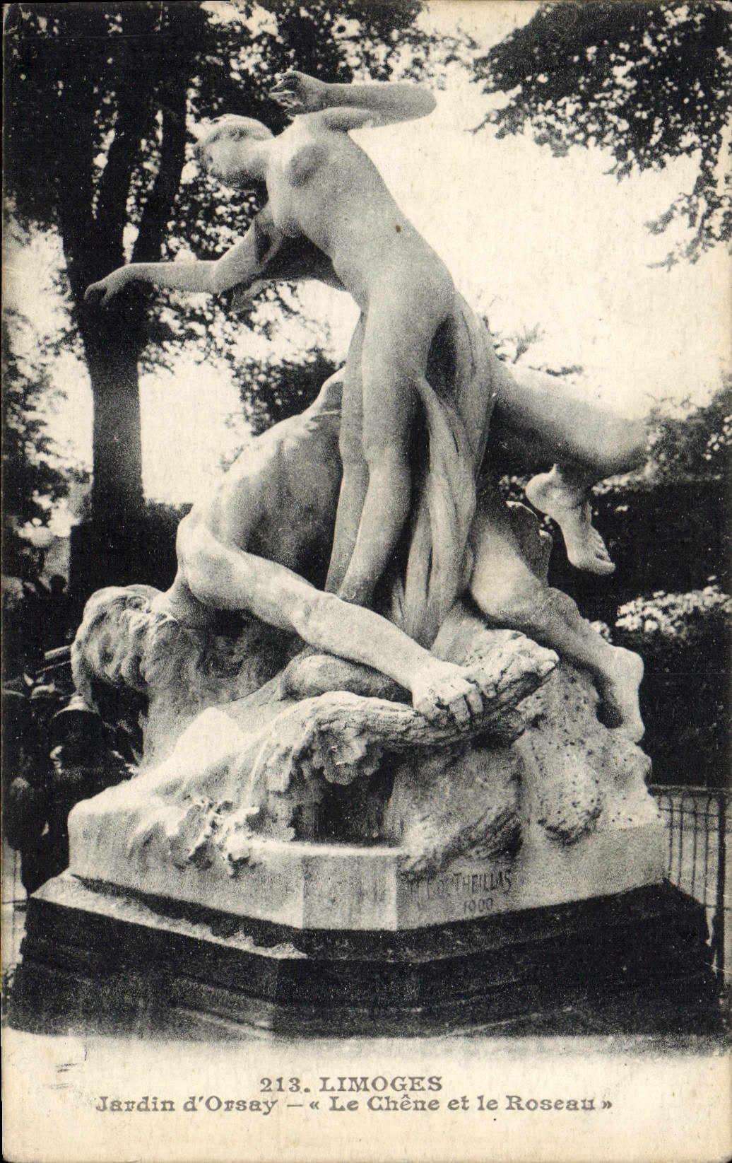 CPA Limoges Jardin D'Orsay Le Chene Et Le Roseau