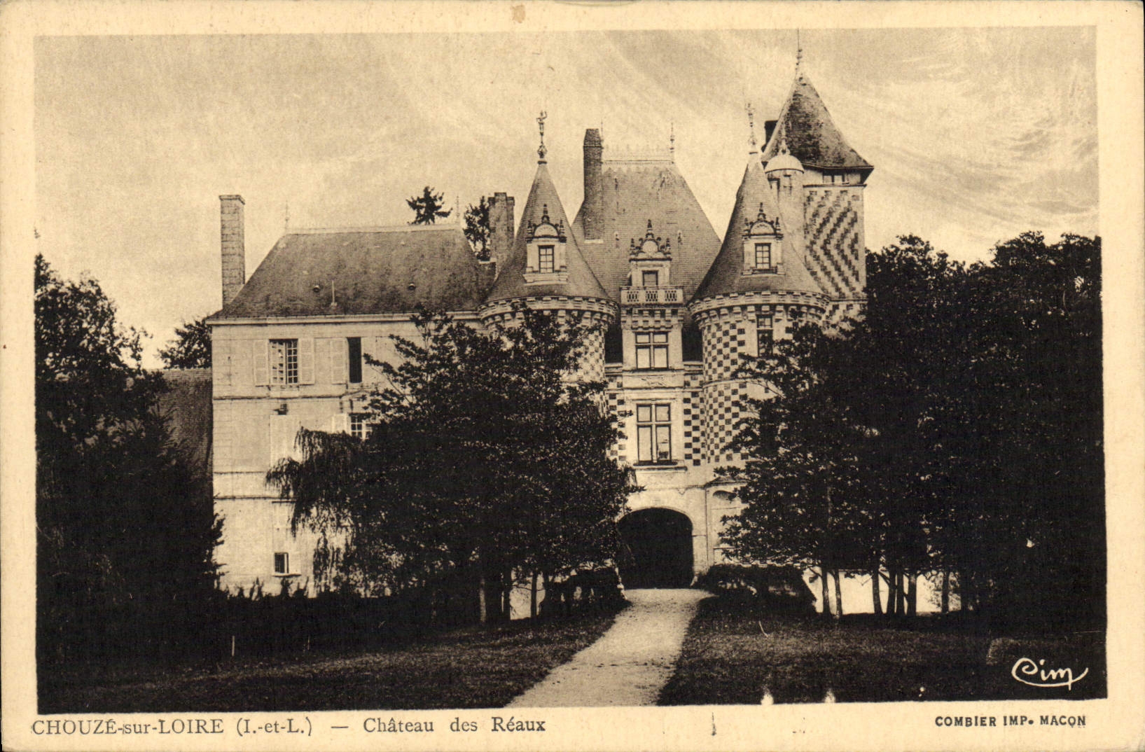 CPA Chouze Sur Loire Chateau Des Reaux