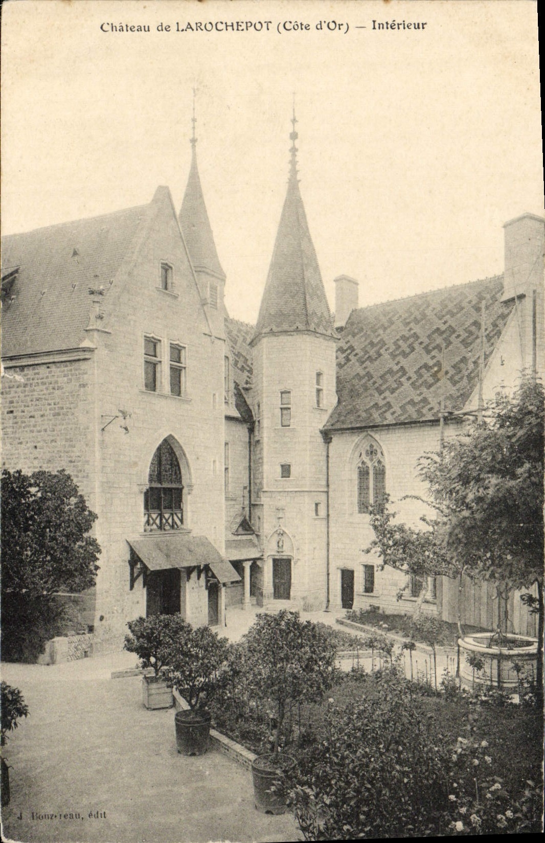 CPA Chateau De Larochepot Interieur