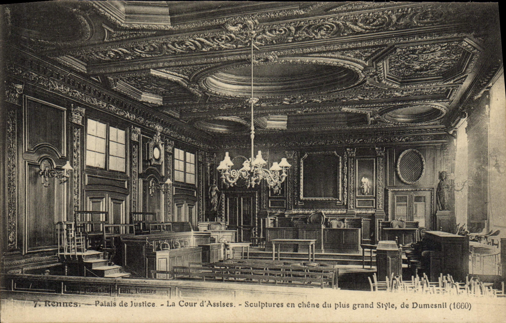 CPA Rennes Palais De Justice la Cour D'Assises