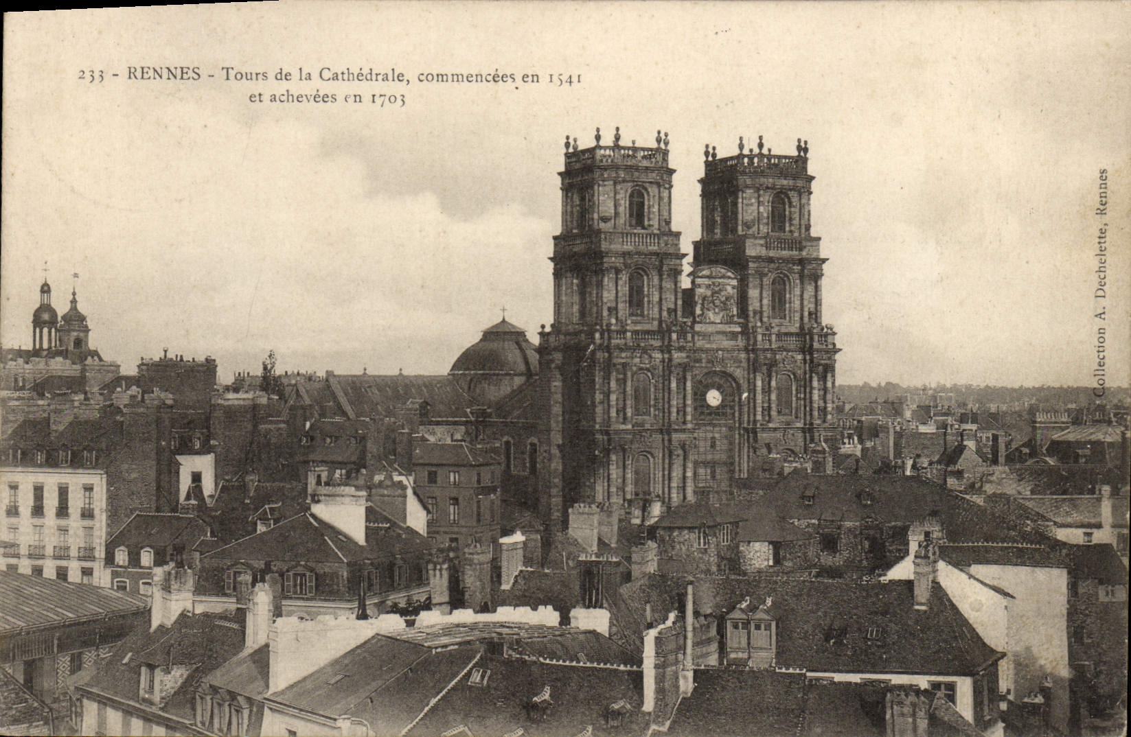 CPA Rennes Tours De La Cathedrale 