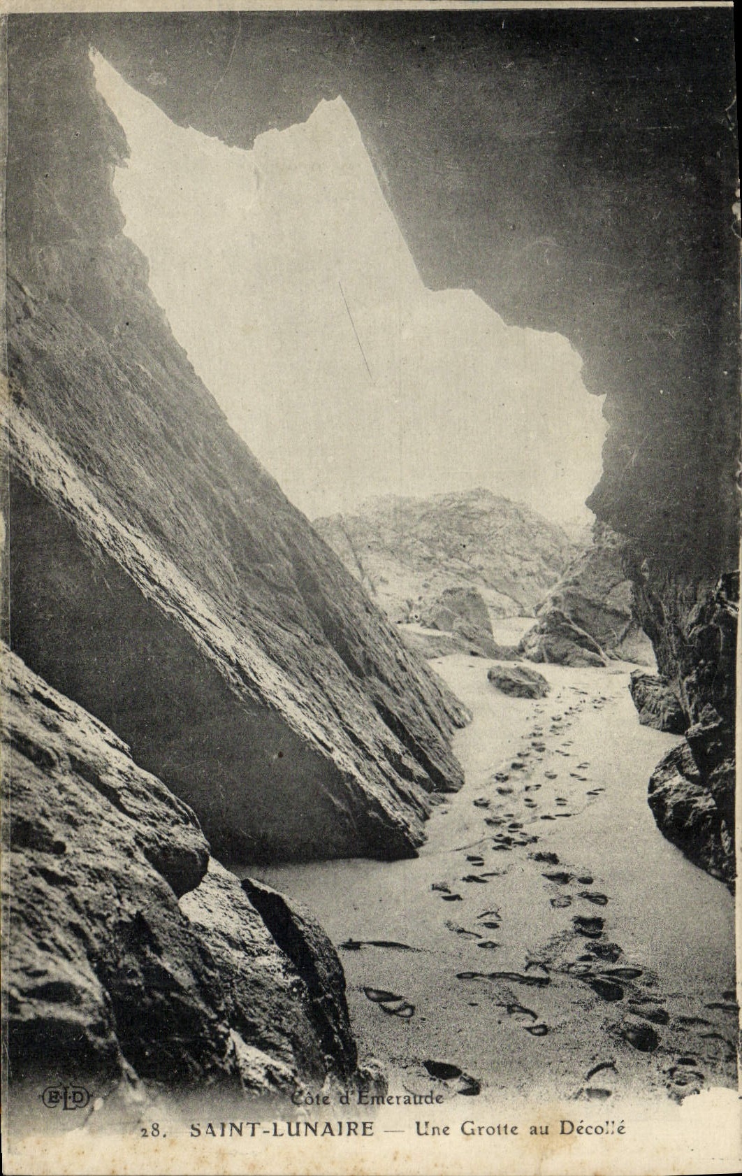 VINTAGE POSTCARD Lunar Saint a Cave With Takes off