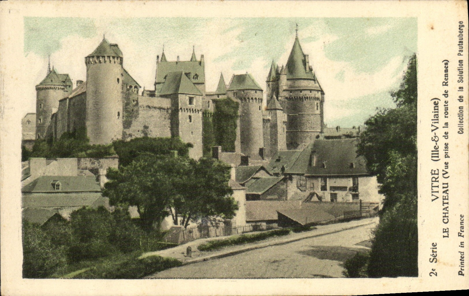 VINTAGE POSTCARD Pane the Castle