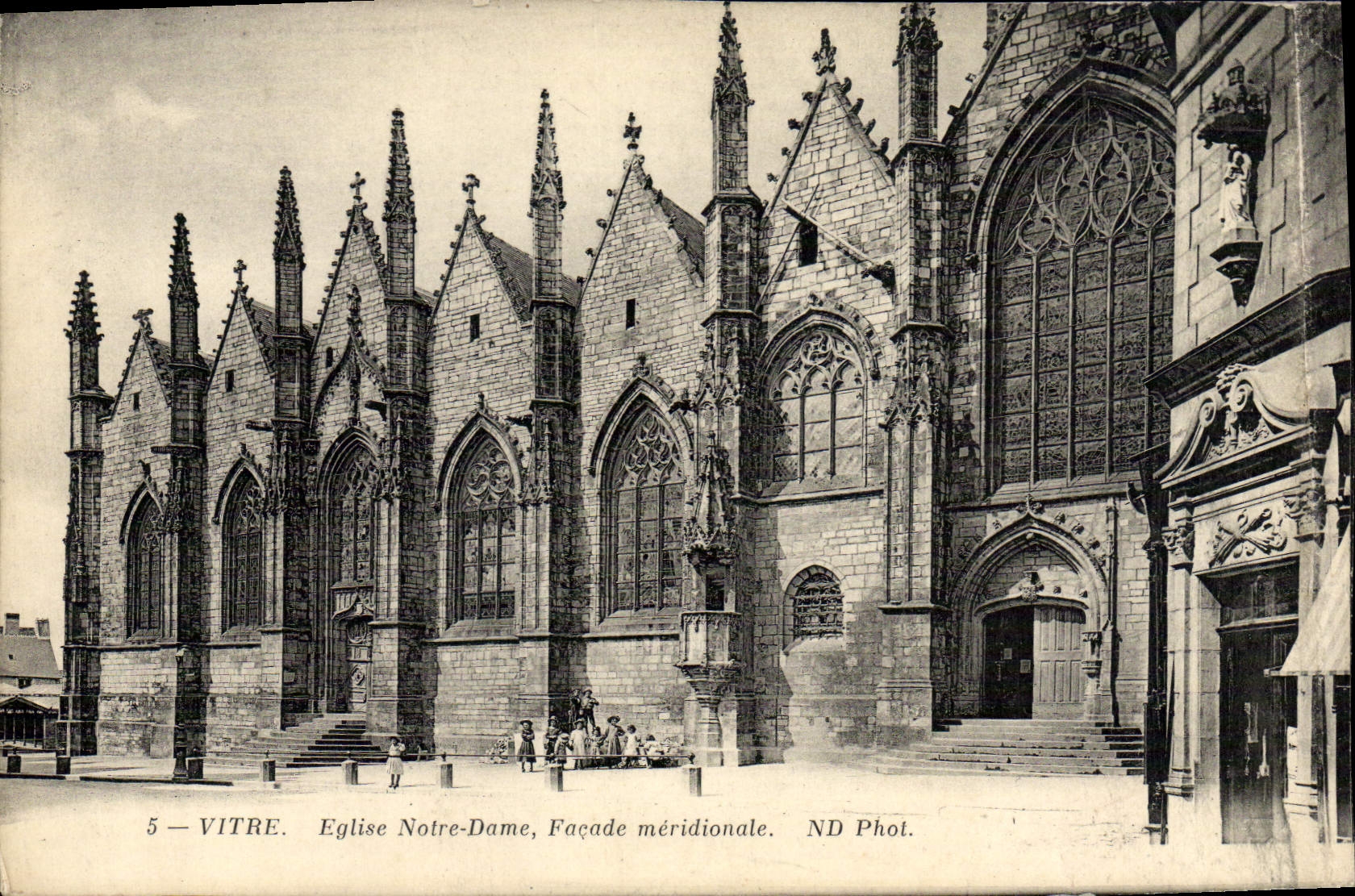 CPA Vitre Eglise Notre Dome Facade Meridionale