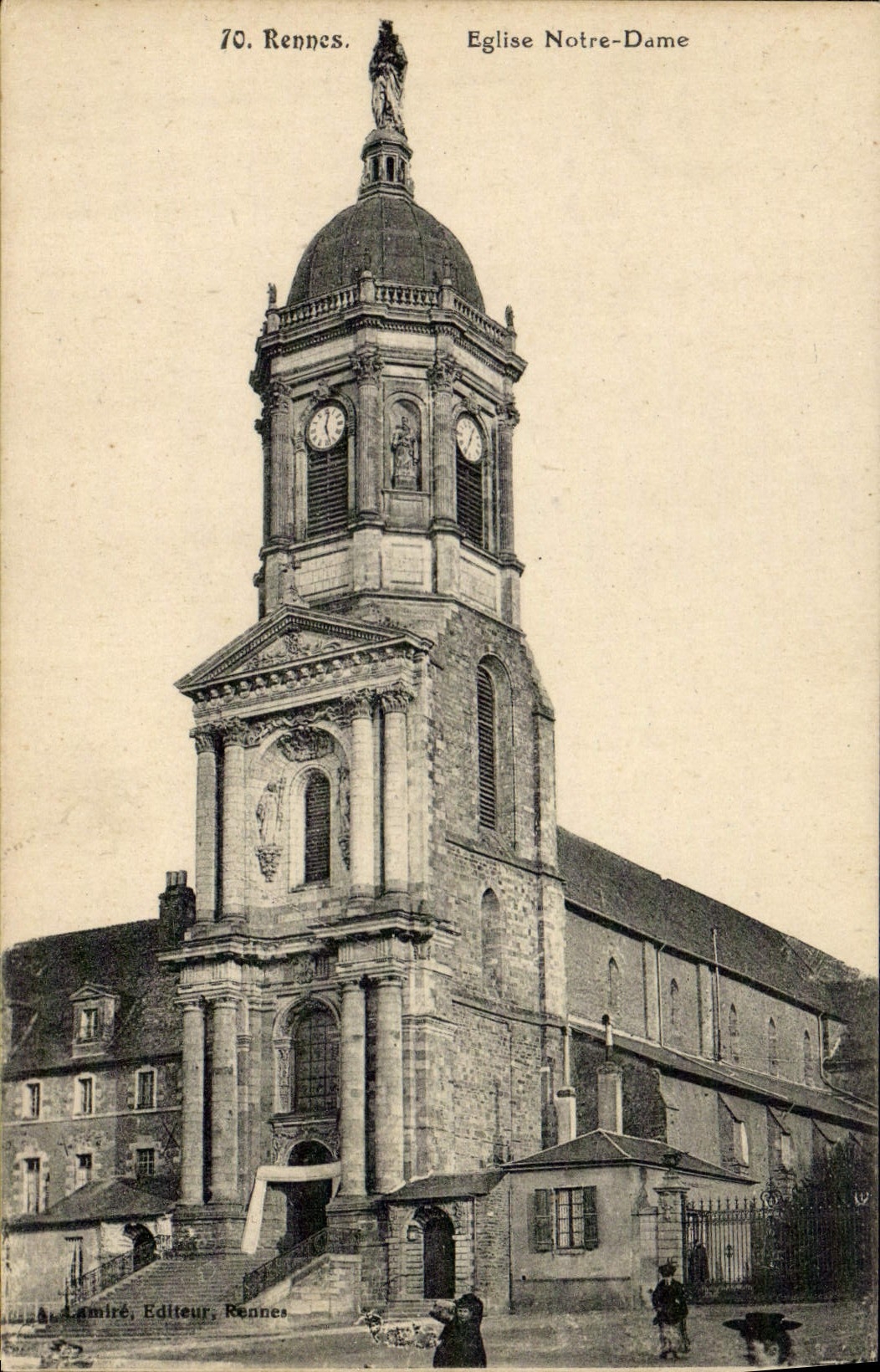 CPA Rennes Eglise Notre Dame