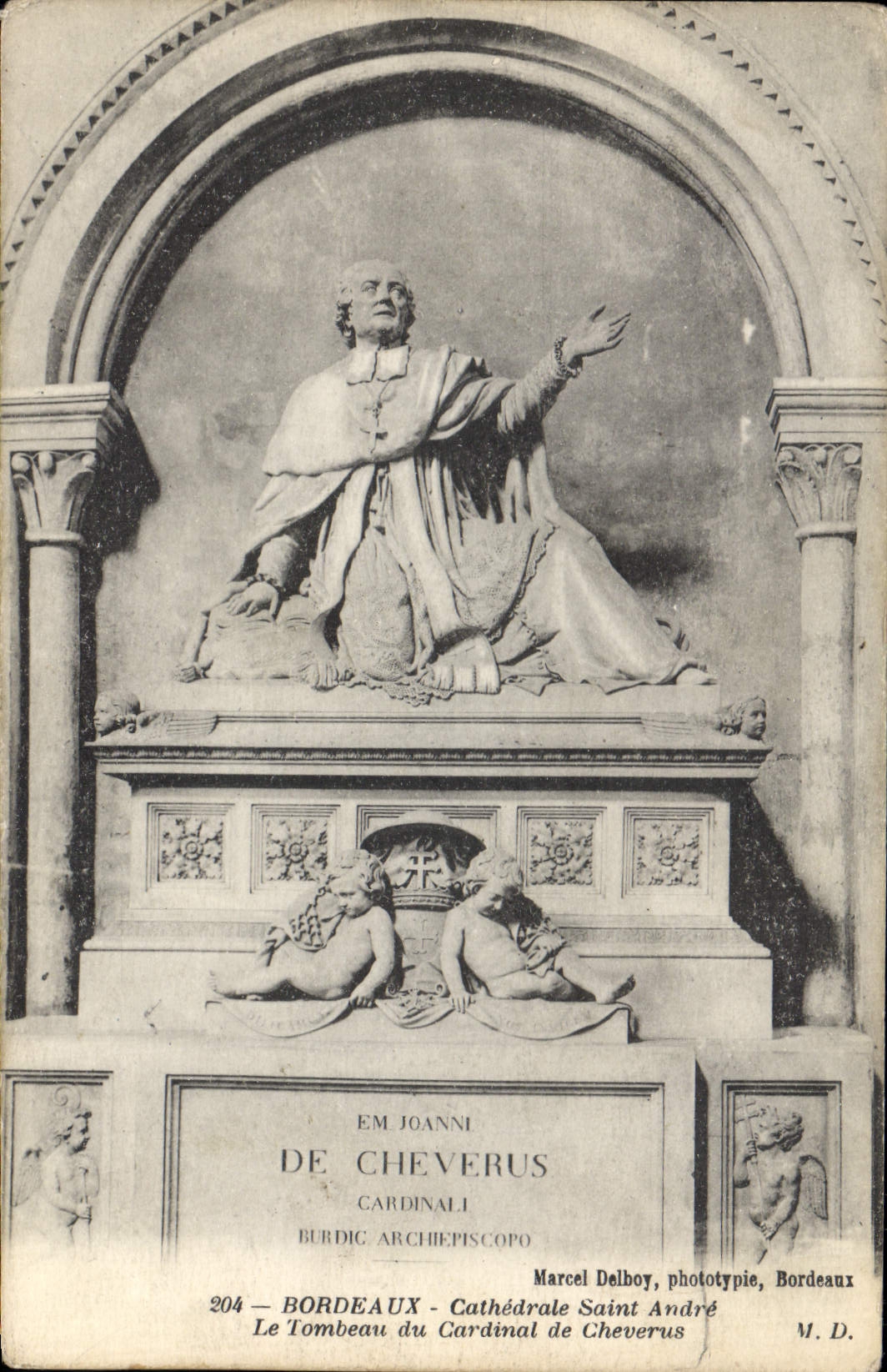 CPA Bordeaux Cathedrale Saint Andre Le Tombeau du cardinal de Cheverus