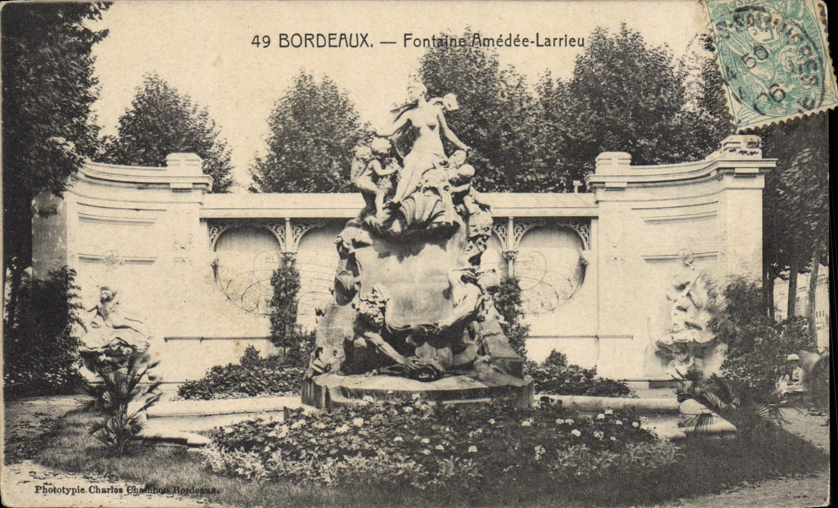 CPA Bordeaux Fontaine Amedee Larrieu