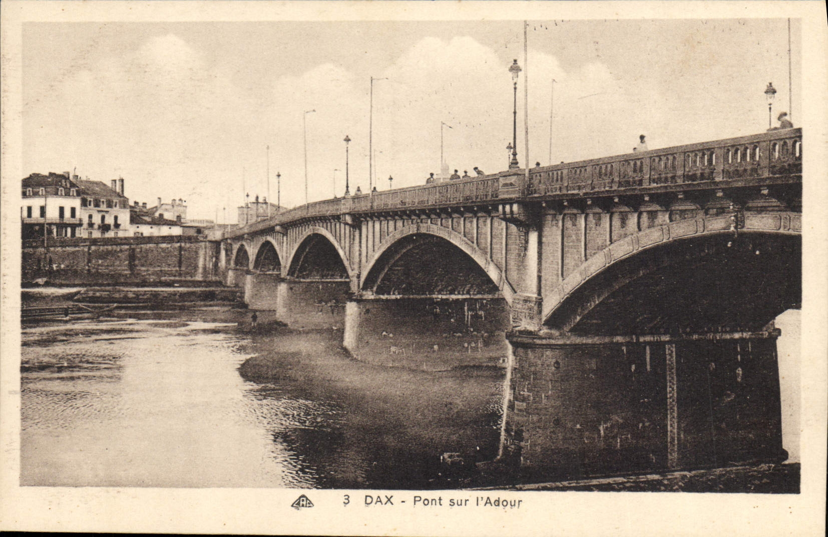 CPA Dax Pont Sur I'Adour