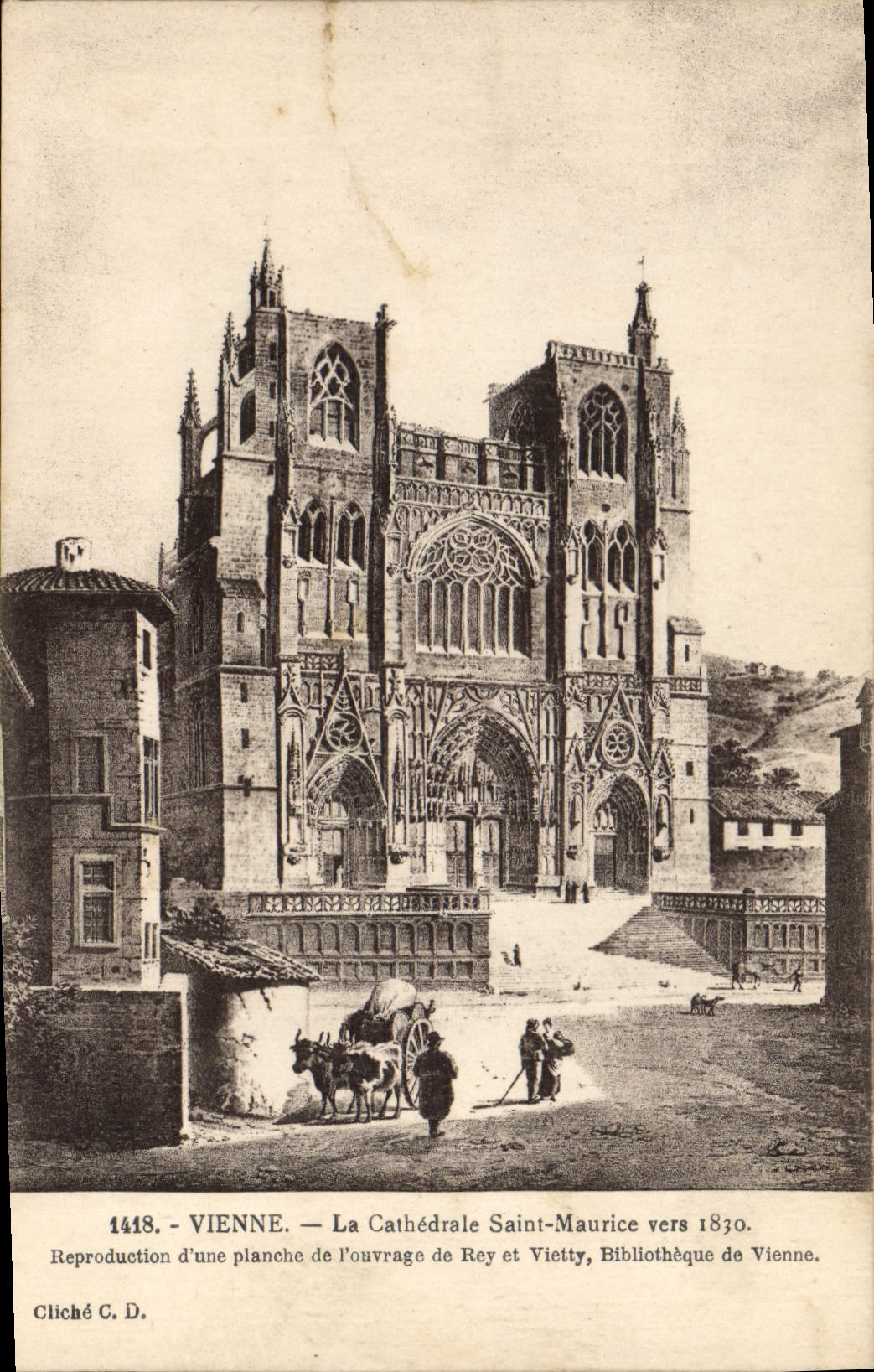 CPA Vienne La Cathedrale Saint Maurice Vers 1830