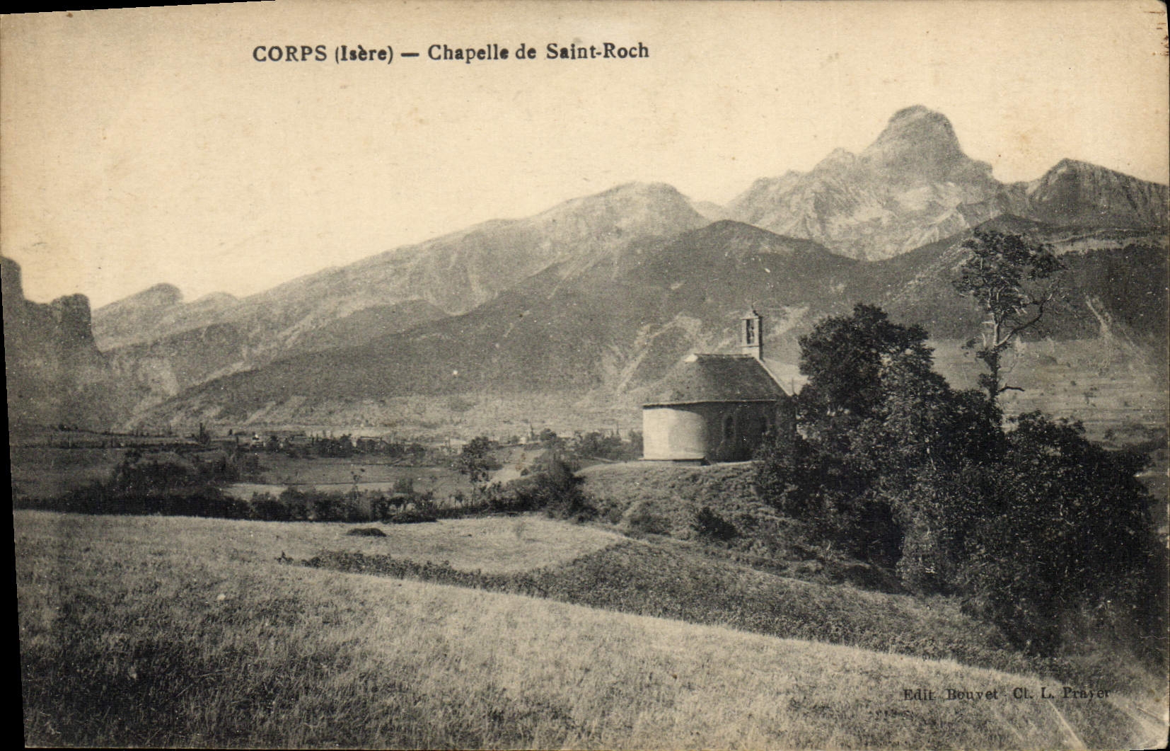 VINTAGE POSTCARD Body Vault Of Roch Saint