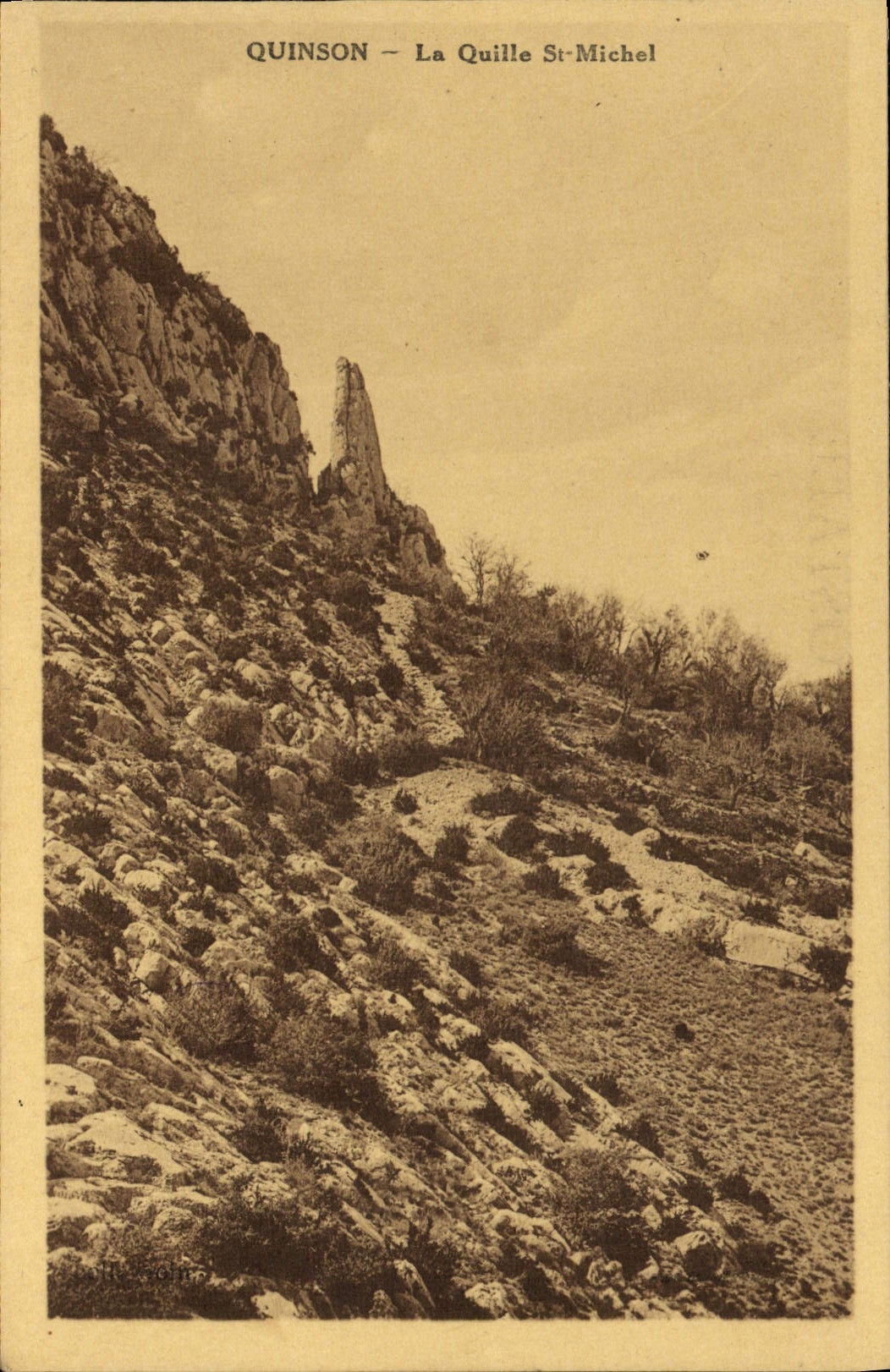 VINTAGE POSTCARD Quinson the Skittle St Michel