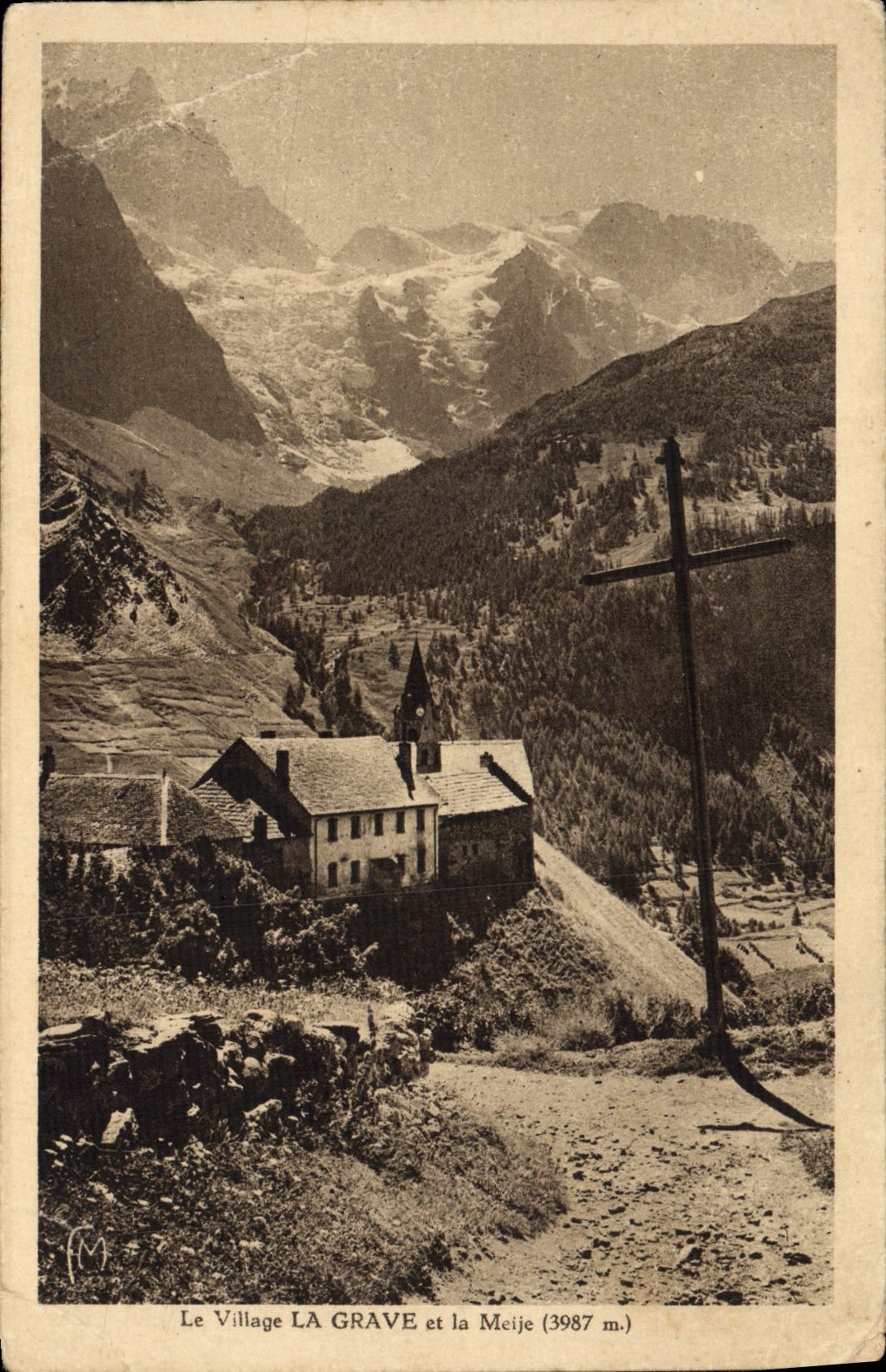 CPA Le village La Grave et la Meije