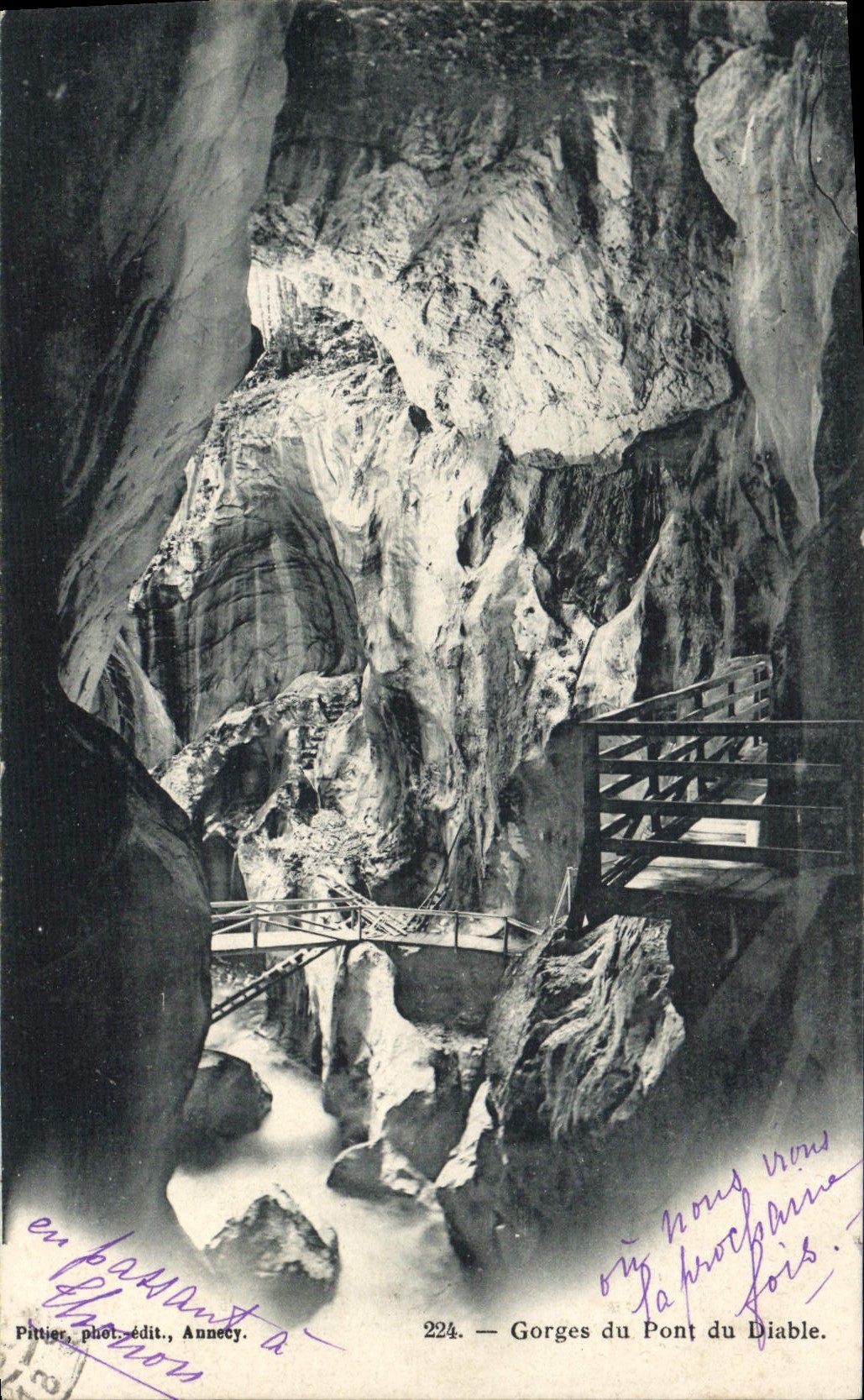 CPA Gorges du pont du dibale 