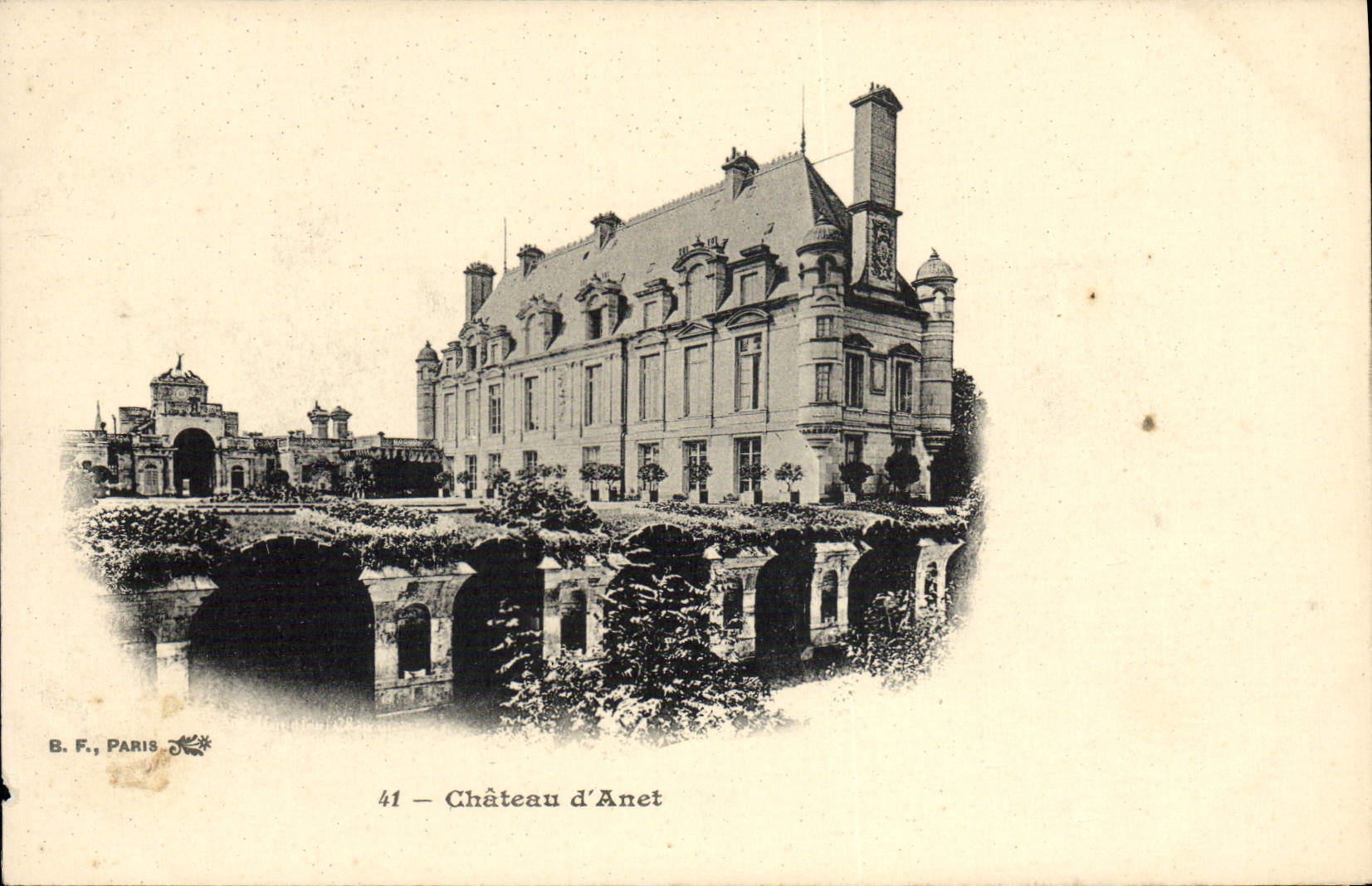 Castillo de la POSTAL de la VENDIMIA de Anet
