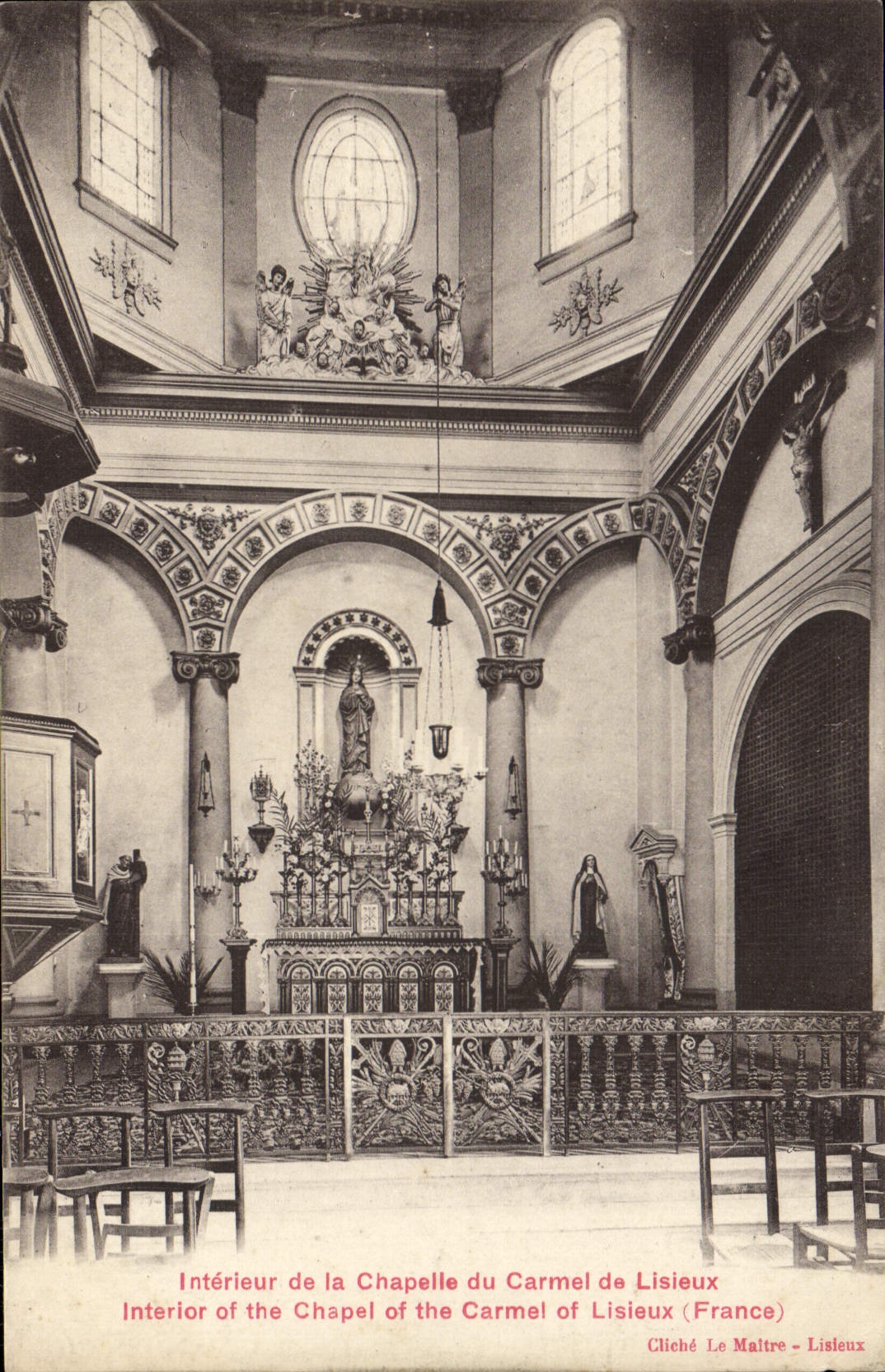CPA Interieur de la chapelle du carmel de Lisieux 