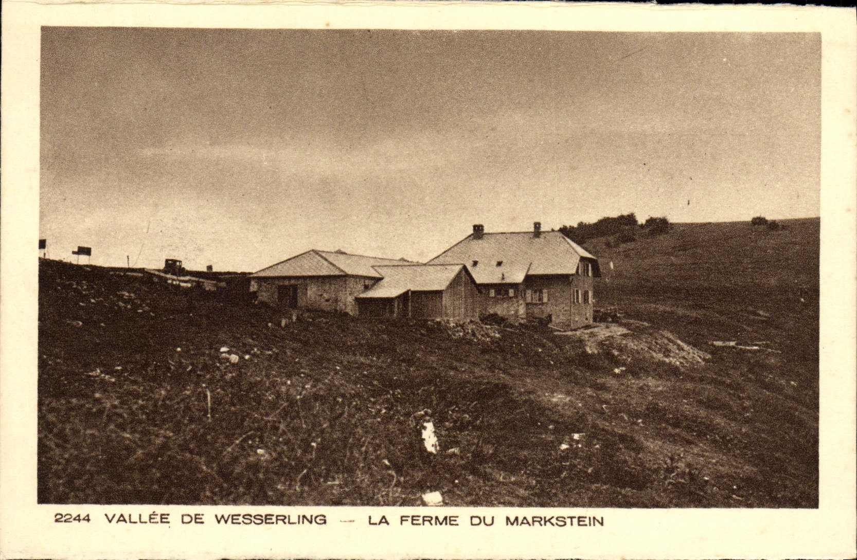 VINTAGE POSTCARD Valley De Wesserling the farm of Markstein